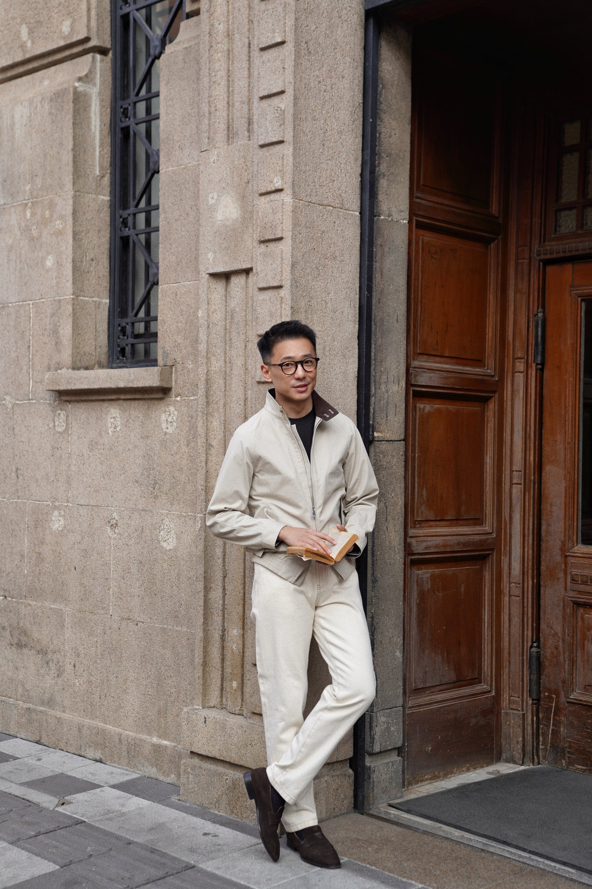 Beige Cotton Blending G9 Jacket #242