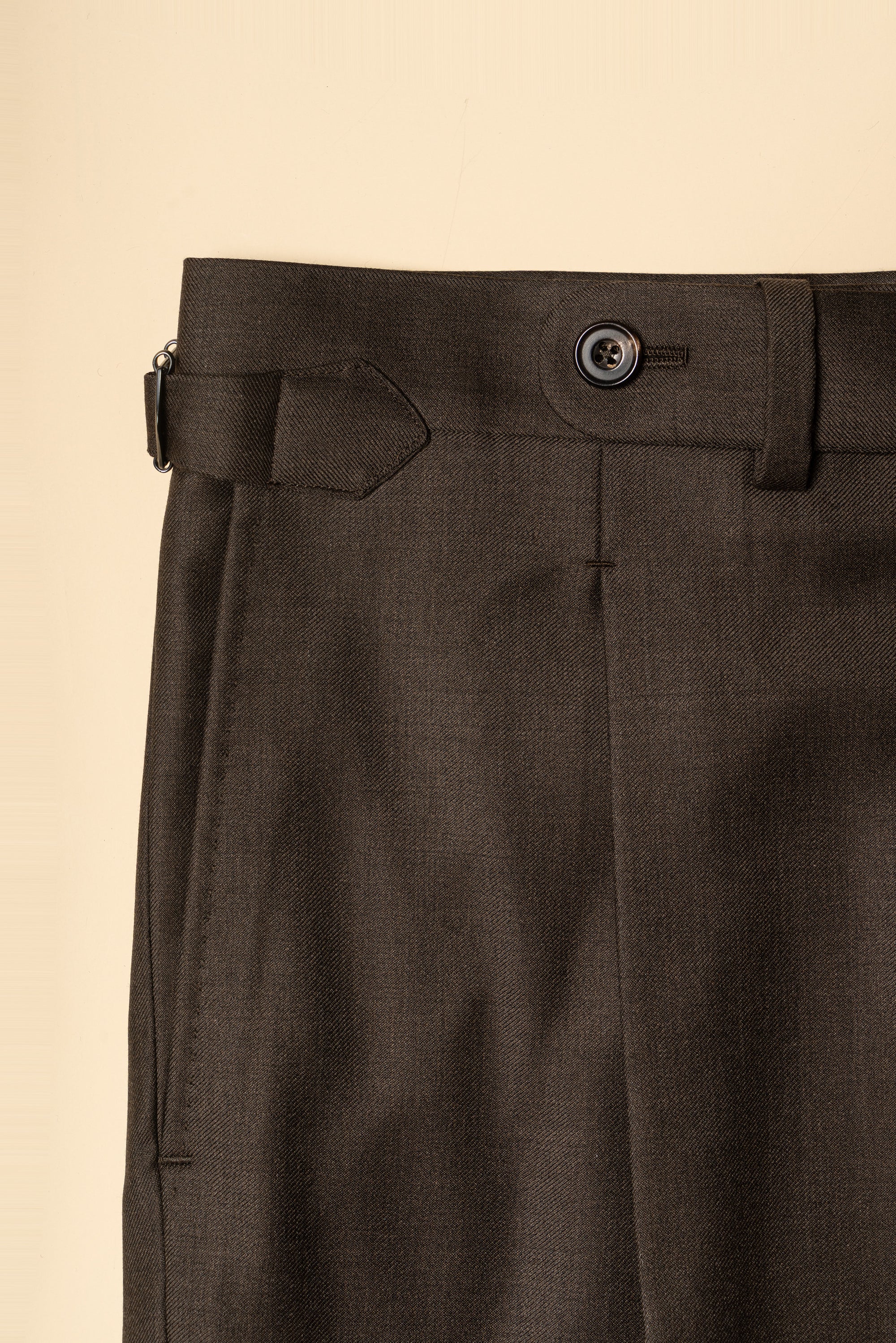 MTO Brown Twill 120s Wool Suit #713