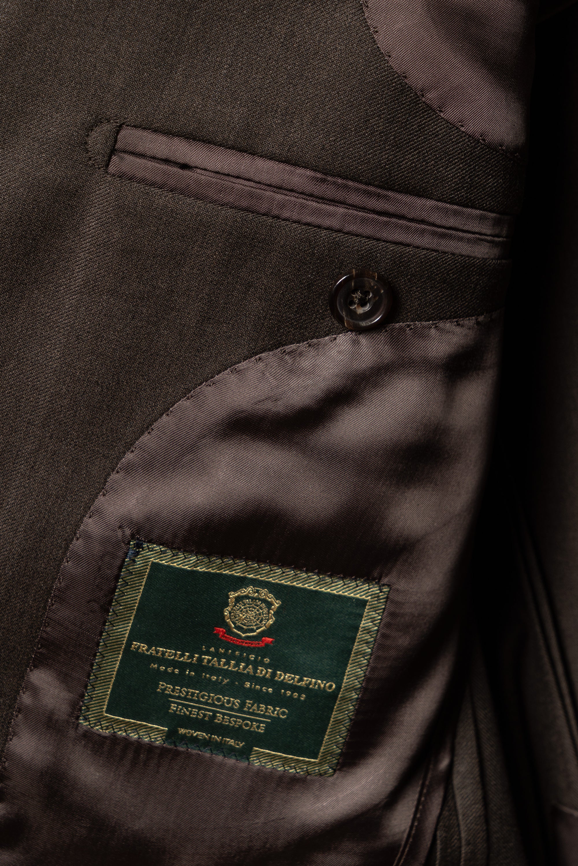 MTO Brown Twill 120s Wool Suit #713