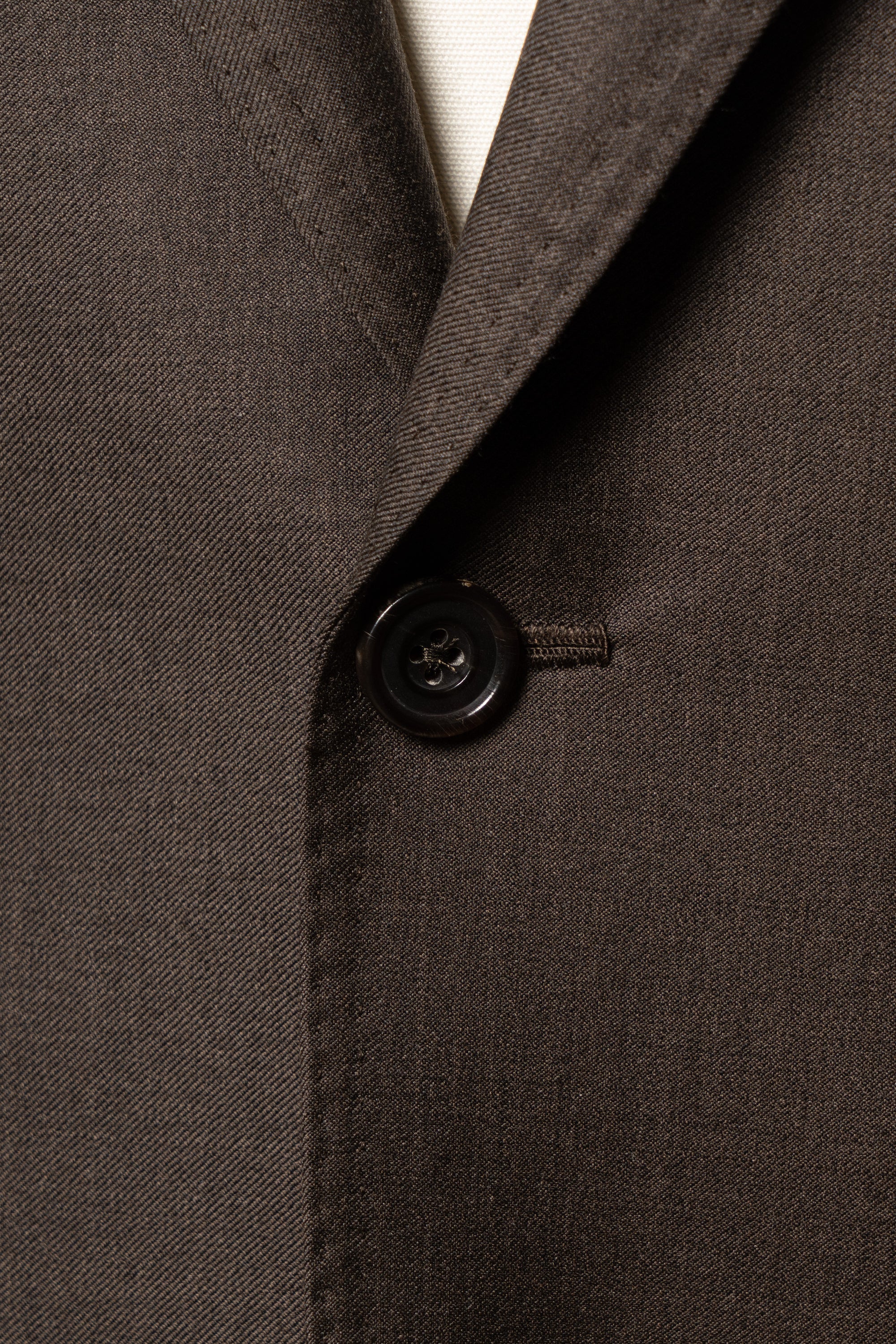 MTO Brown Twill 120s Wool Suit #713