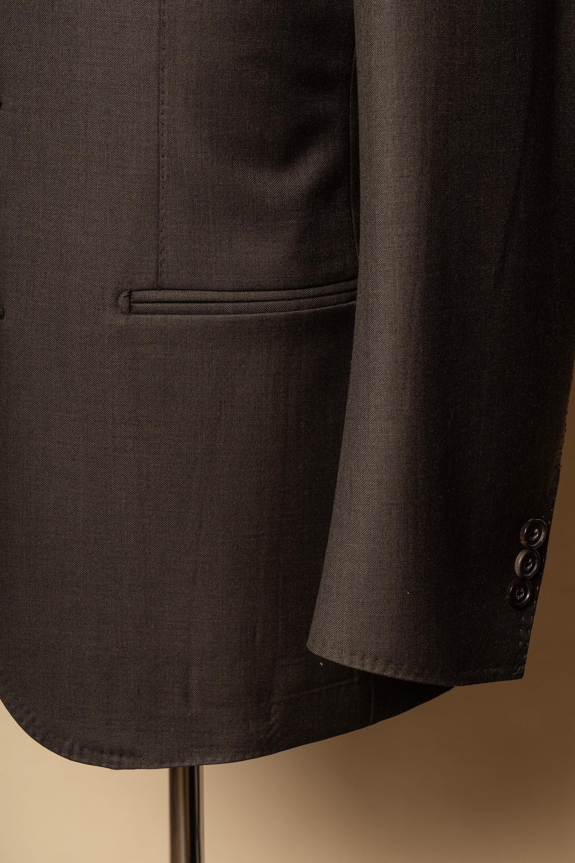 MTO Brown Twill 120s Wool Suit #713