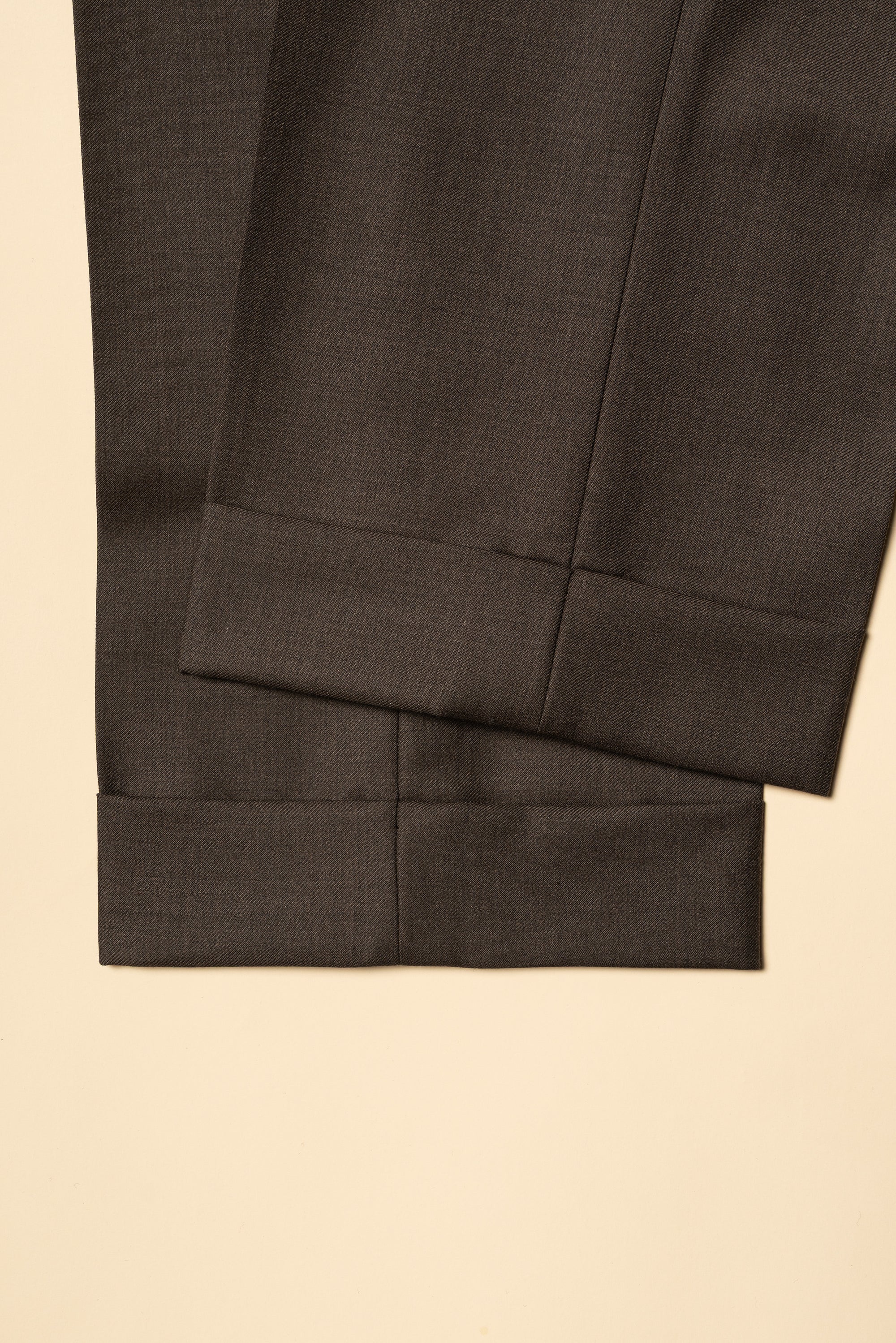MTO Brown Twill 120s Wool Suit #713