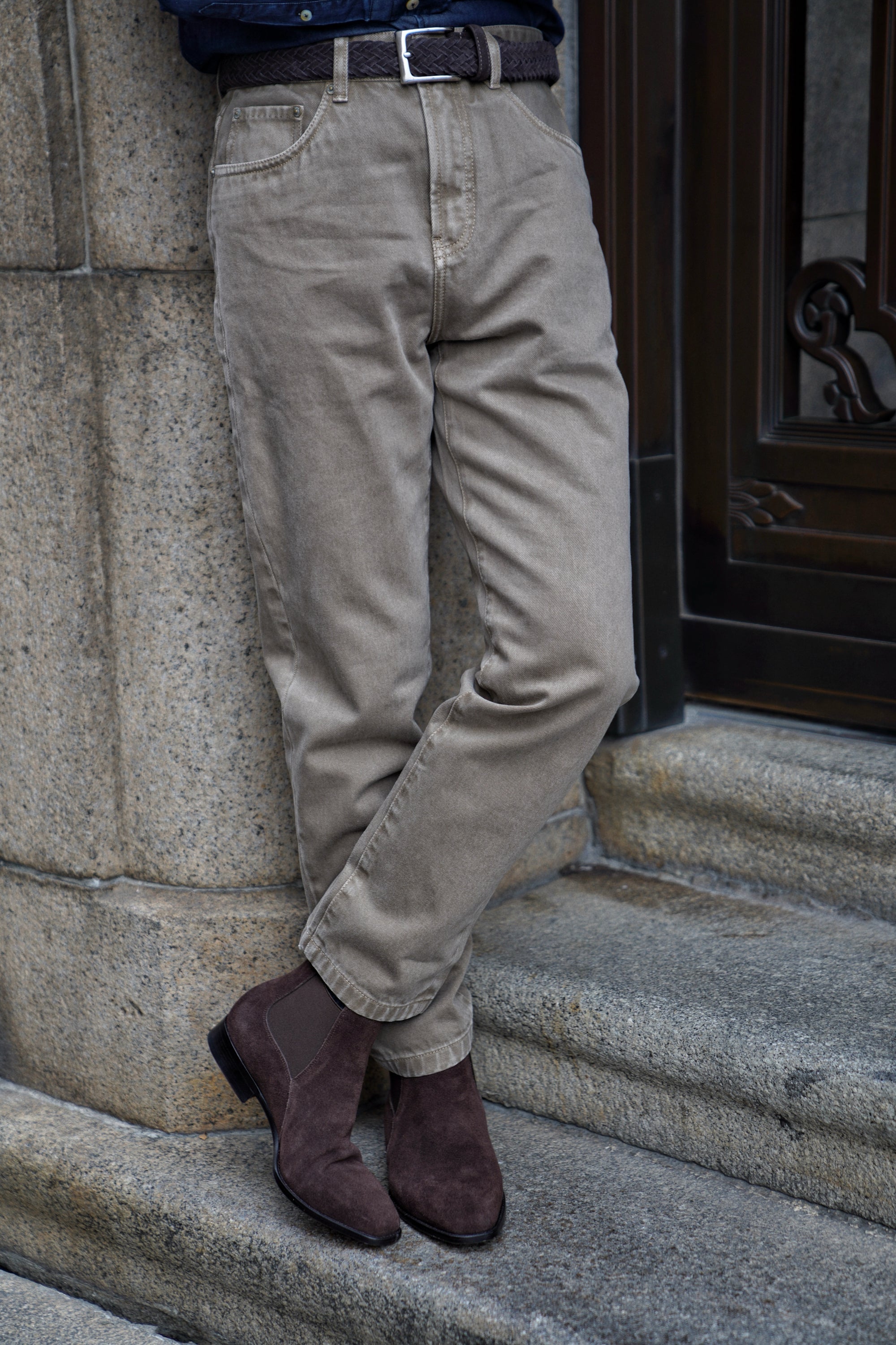 Adamello “Cortina” Dark Brown Suede Chelsea Boot