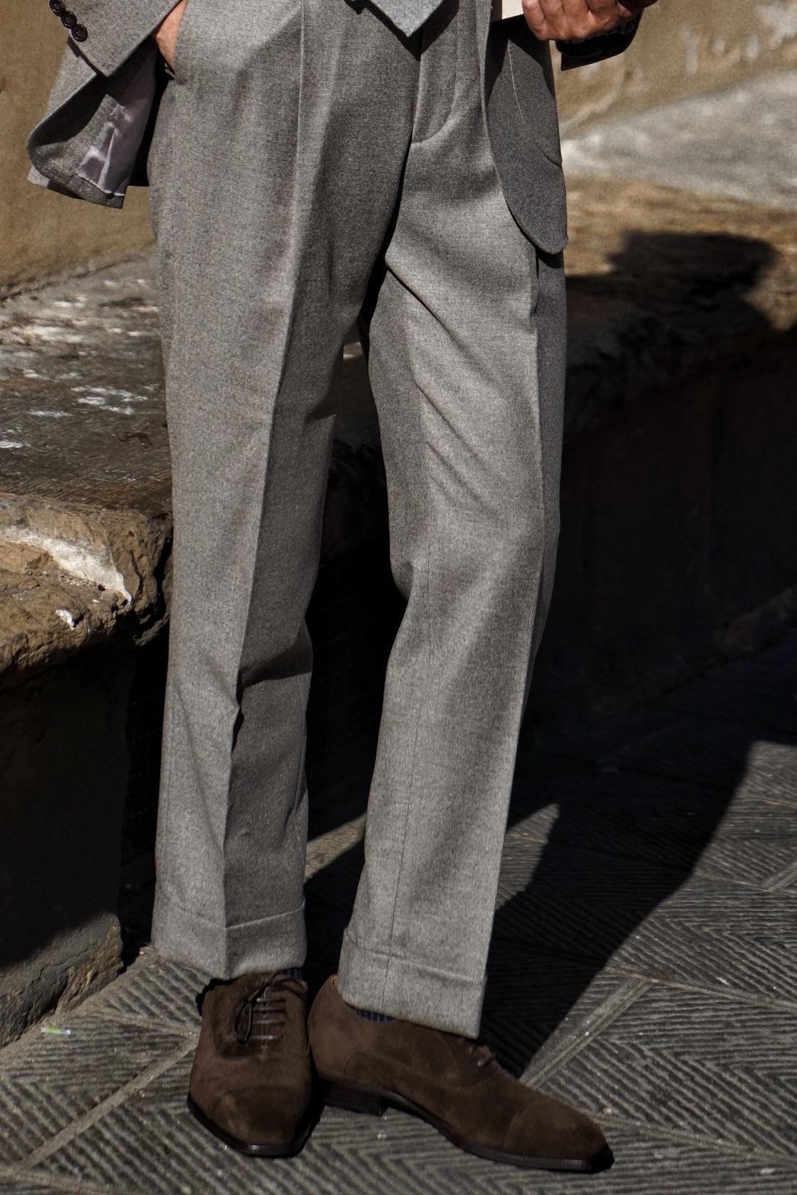 Adamello “Roma” Dark Brown Suede Calf Oxford