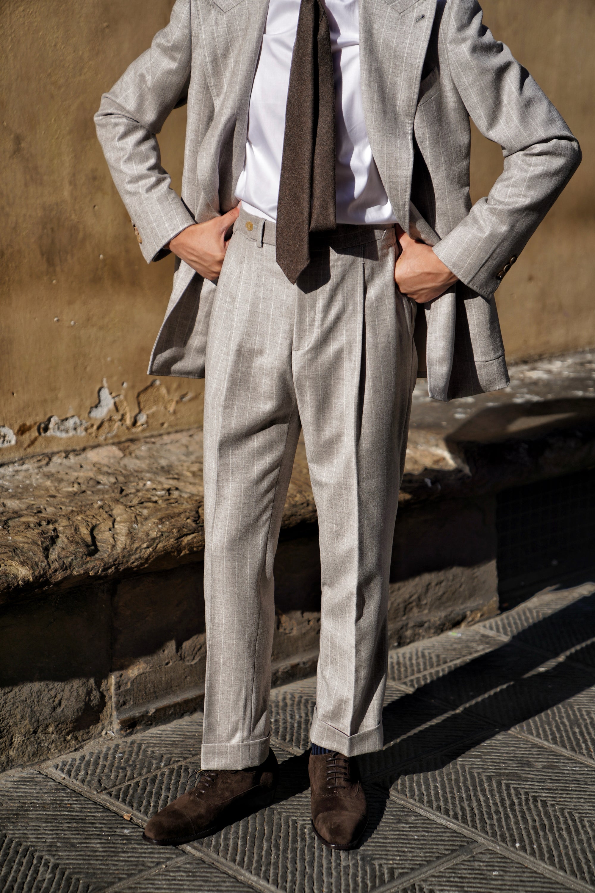 Adamello “Roma” Dark Brown Suede Calf Oxford