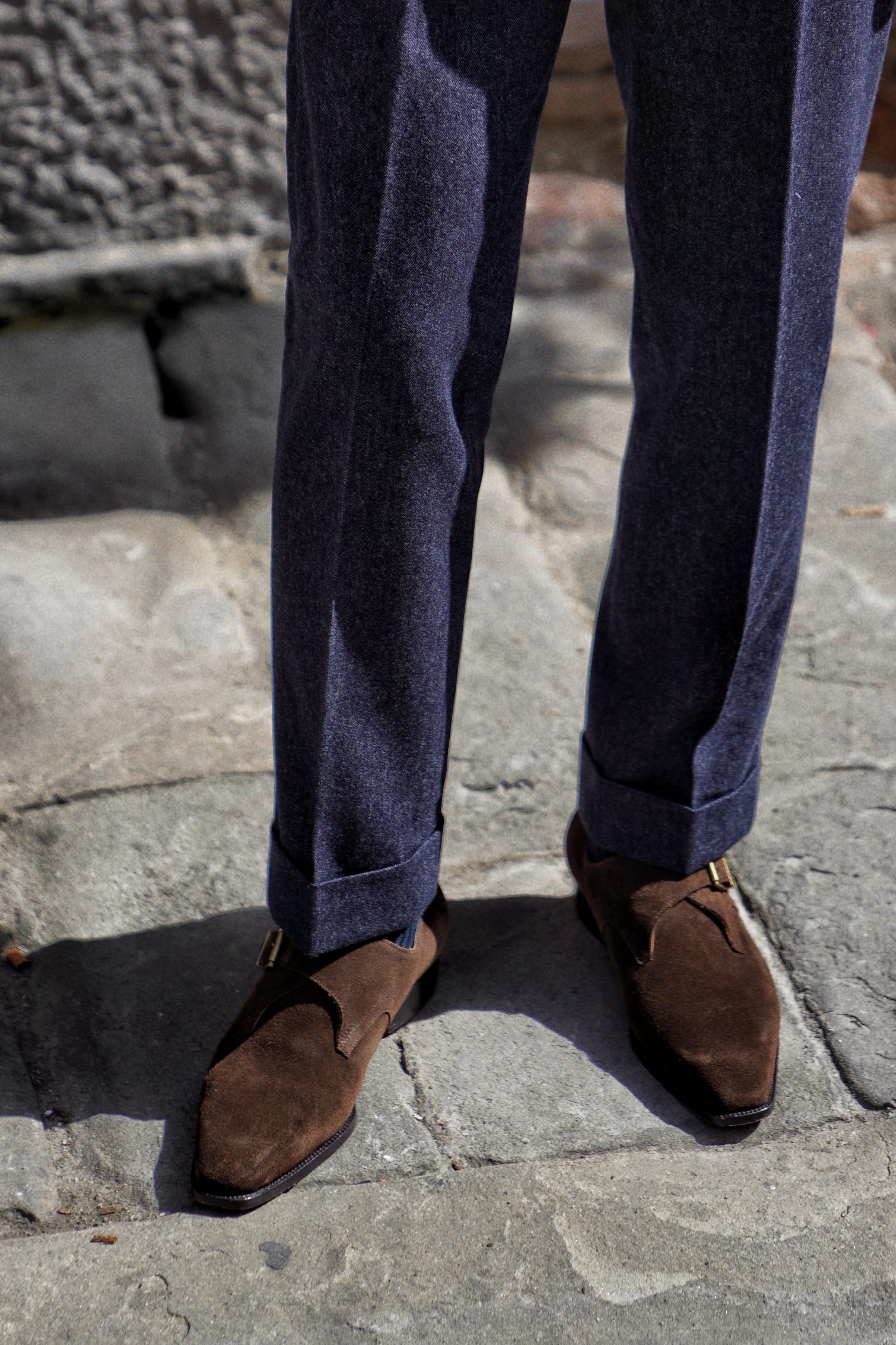 Adamello “Milano” Brown Suede Single Monk