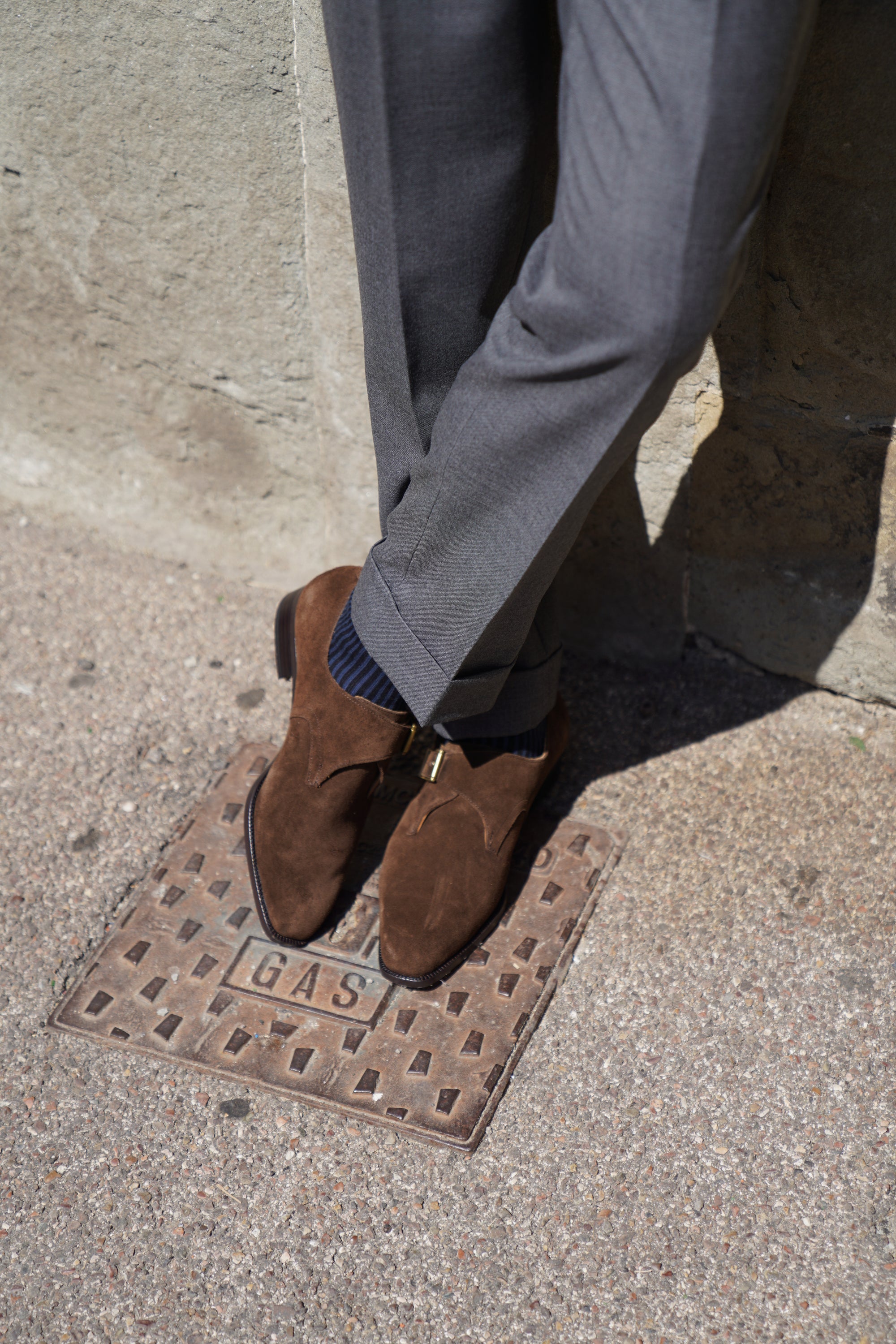 Adamello “Milano” Brown Suede Single Monk