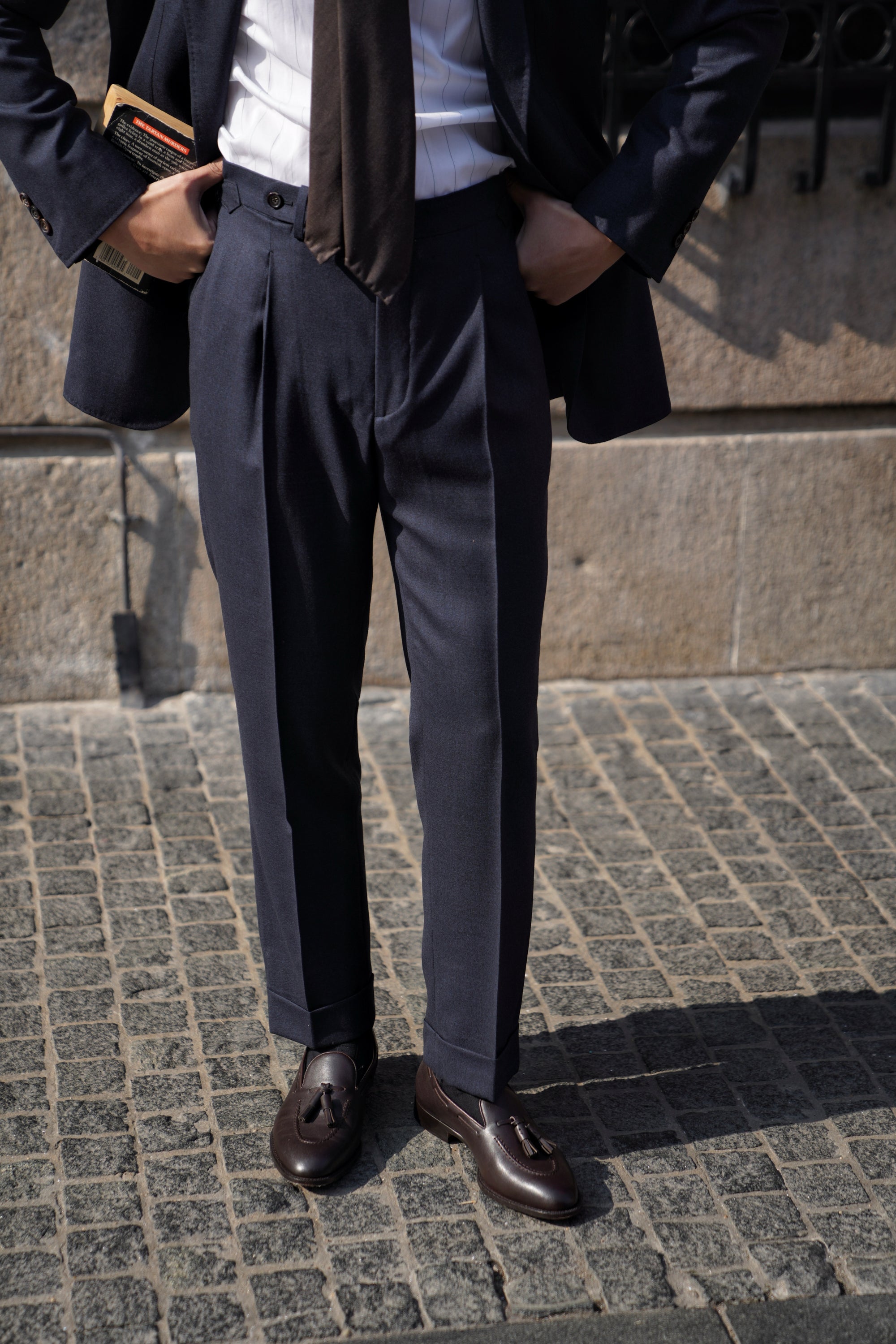 Adamello “Bellagio” Dark Brown Calf Tussel Loafer