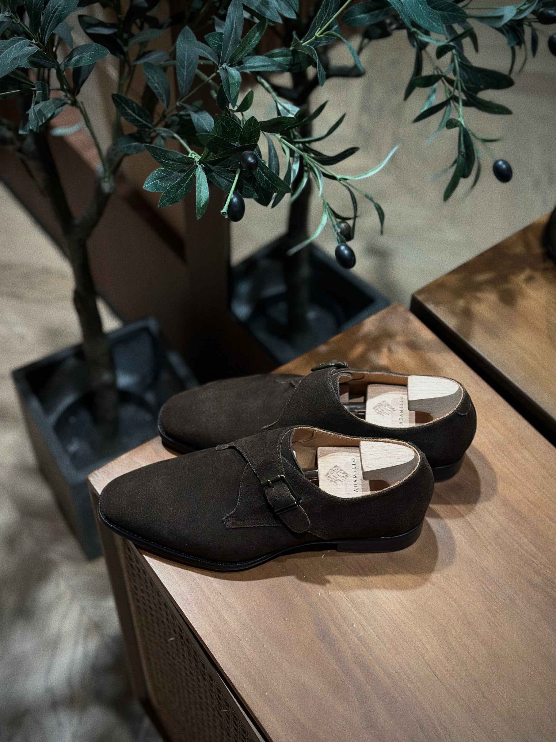 Adamello “Milano” Brown Suede Single Monk