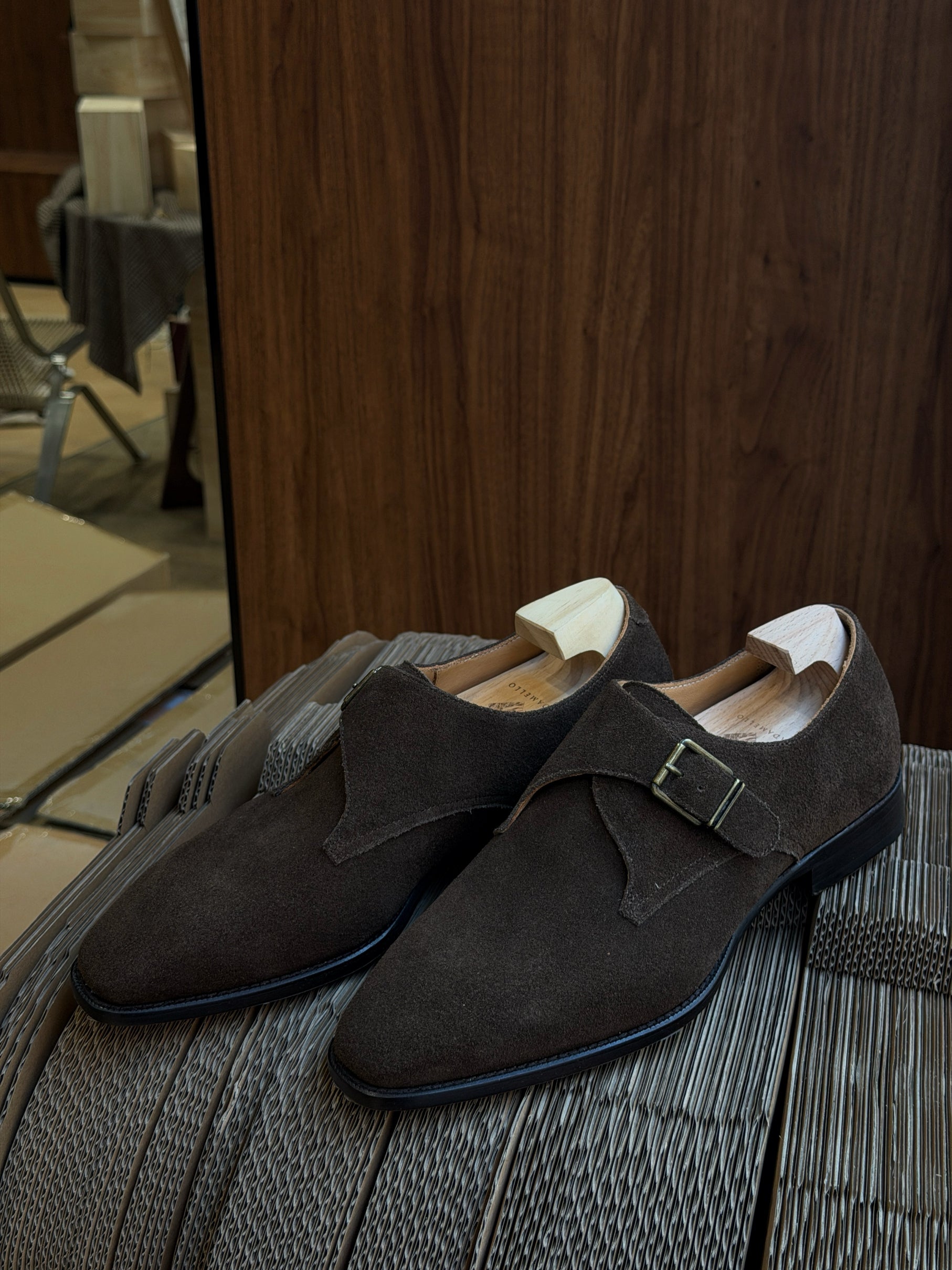 Adamello “Milano” Brown Suede Single Monk