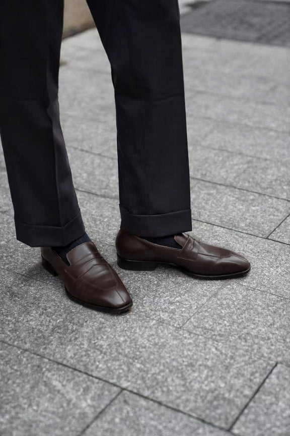Adamello “Torino” Dark Brown Calf Penny Loafer