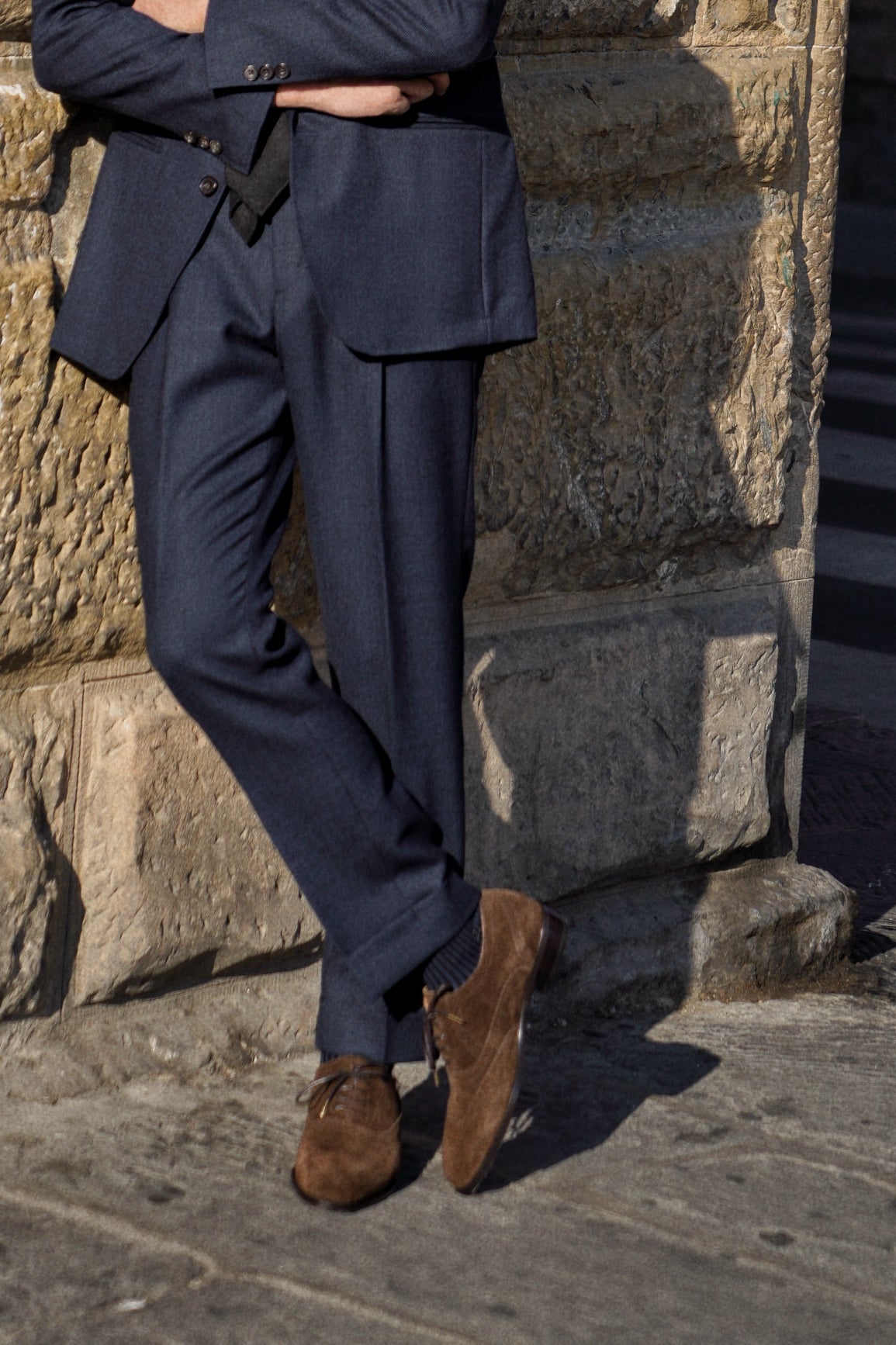 Adamello “Aosta” Brown Suede Brogue