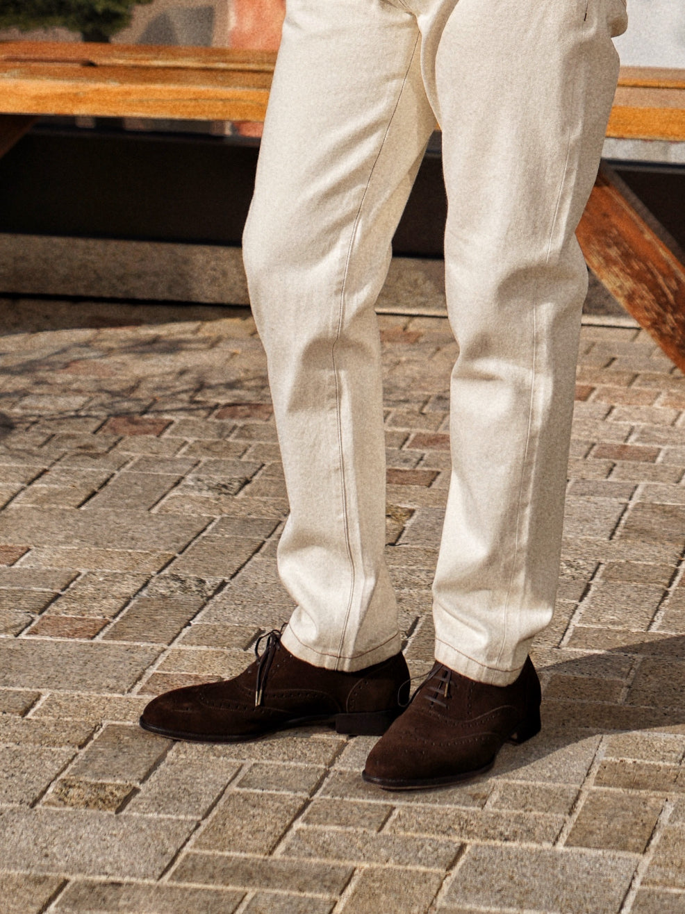 Adamello “Aosta” Brown Suede Brogue