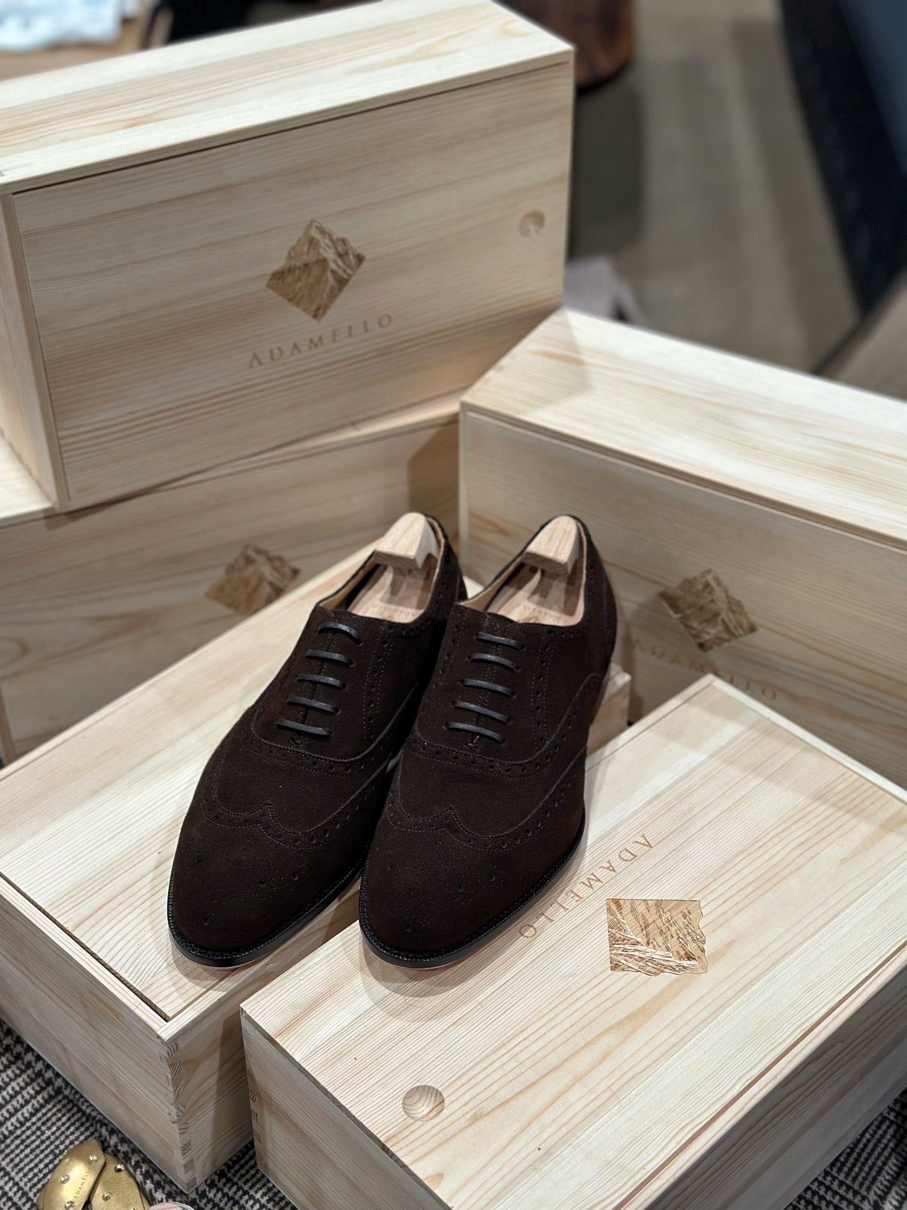 Adamello “Aosta” Brown Suede Brogue