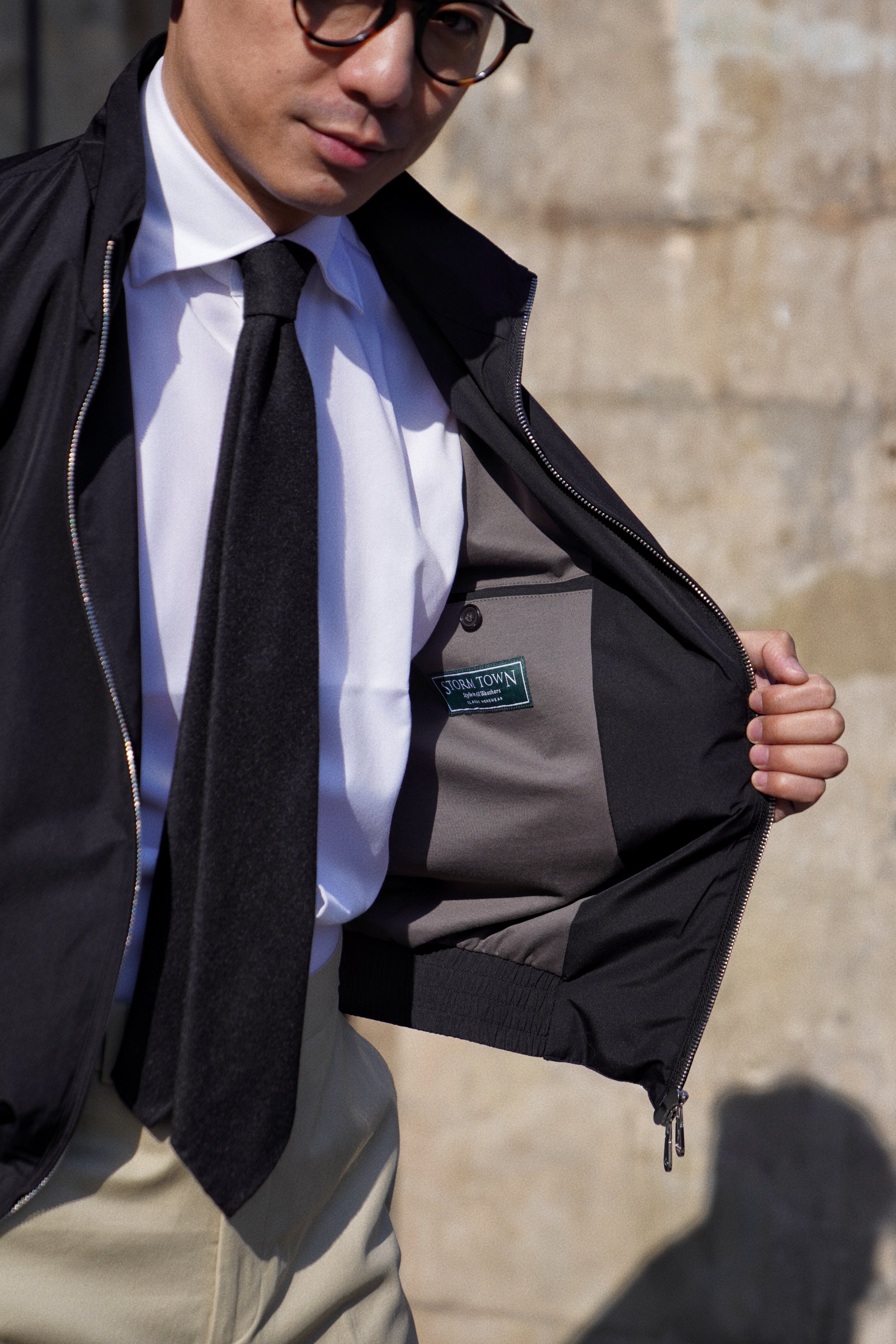Nylon Lightweight Bomber Jacket