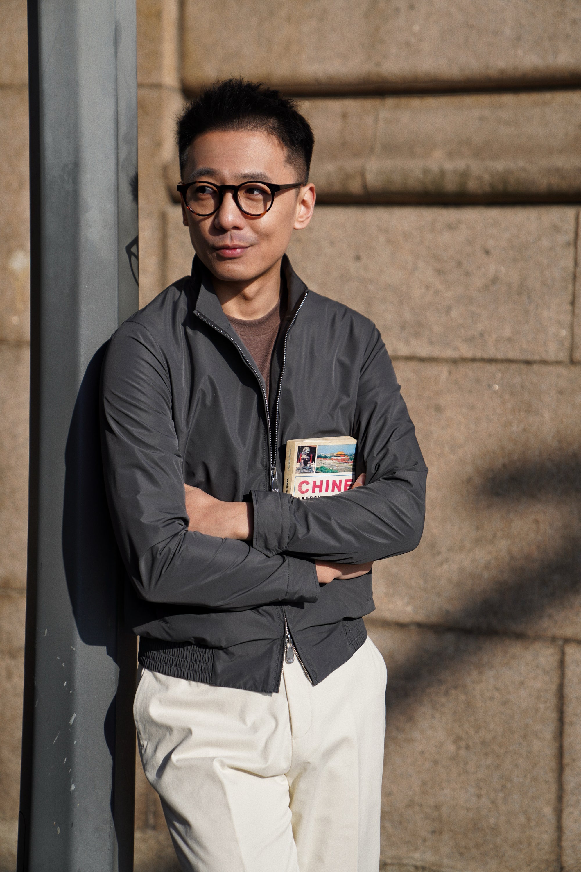 Nylon Lightweight Bomber Jacket