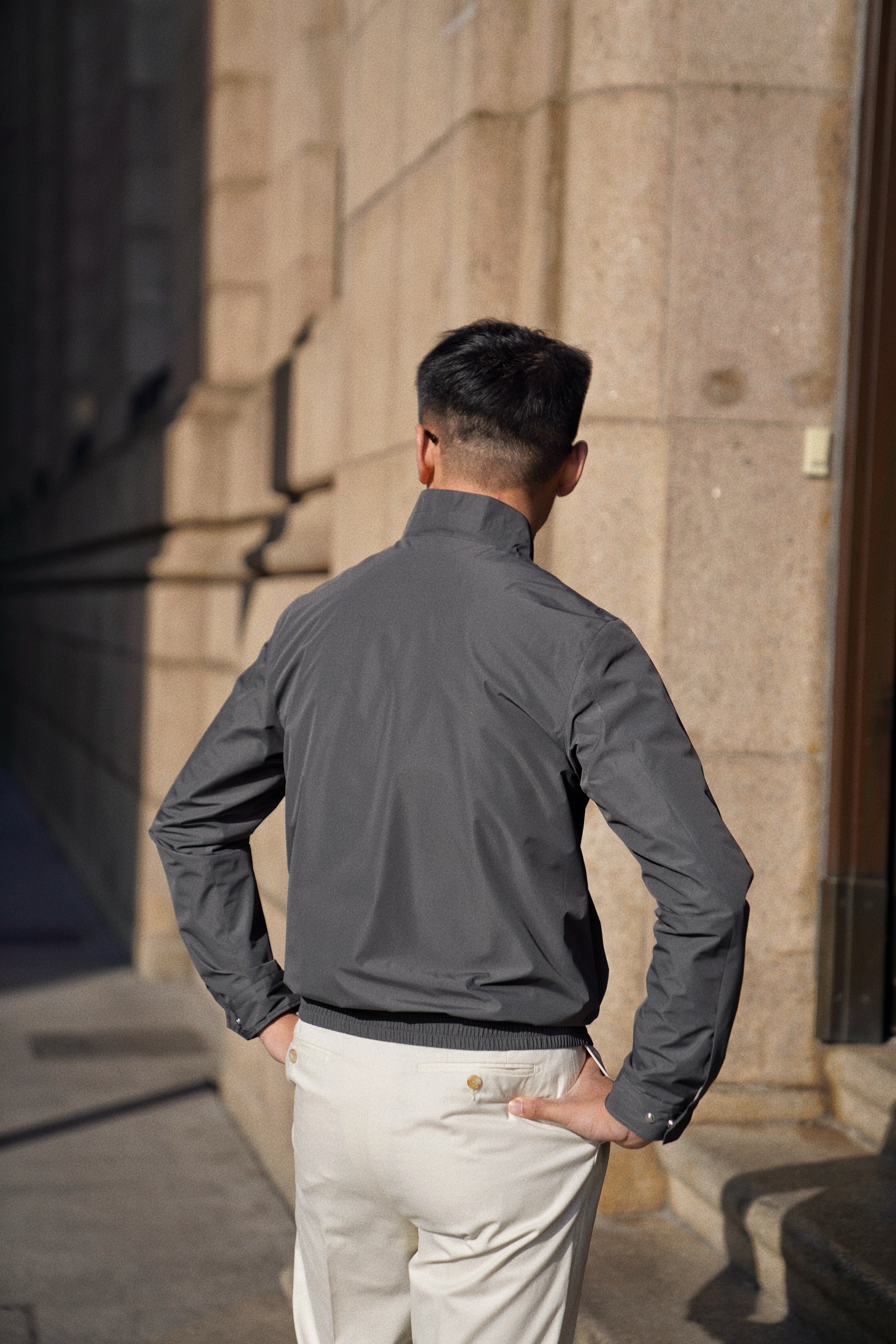 Nylon Lightweight Bomber Jacket