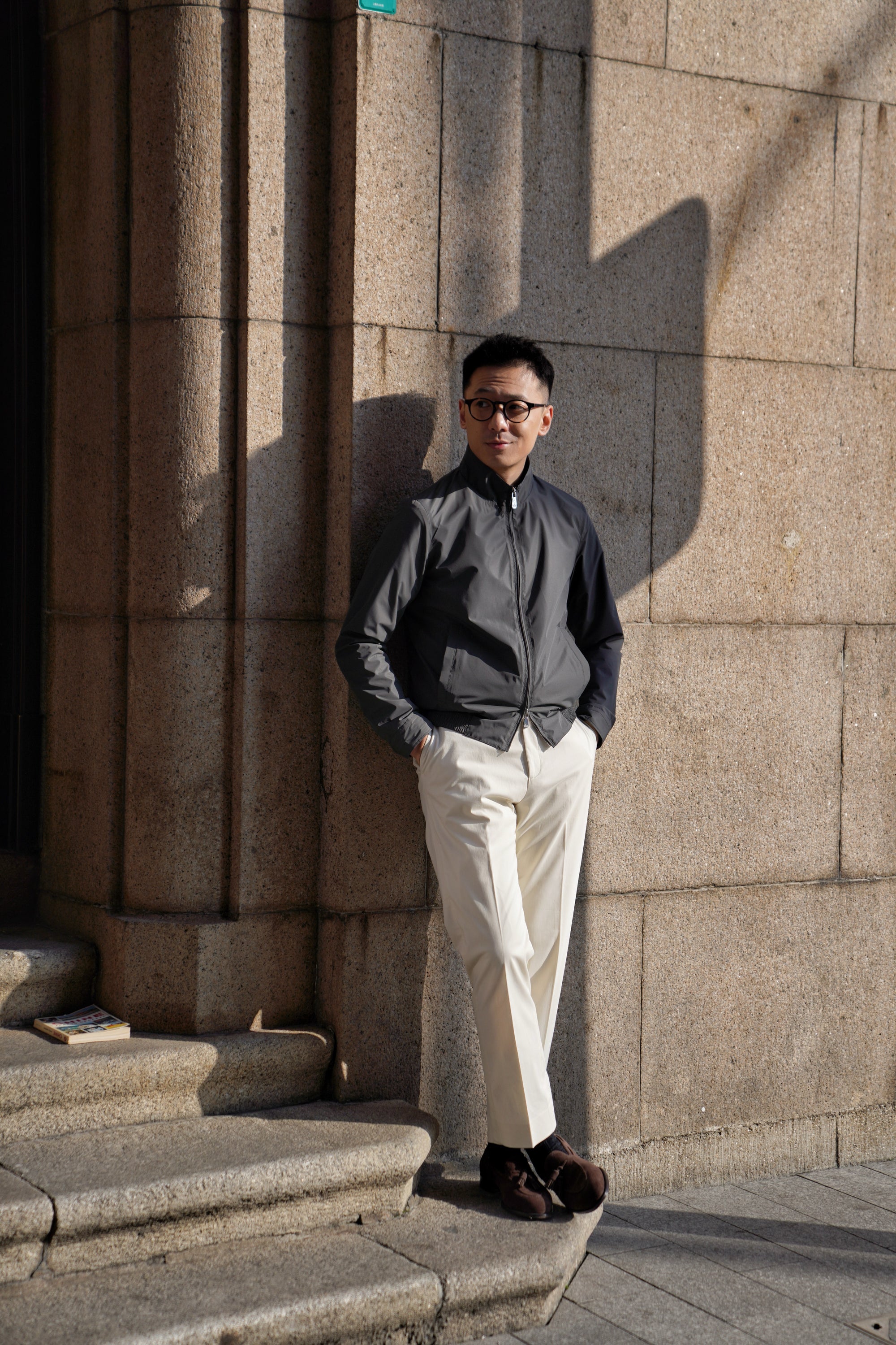 Nylon Lightweight Bomber Jacket