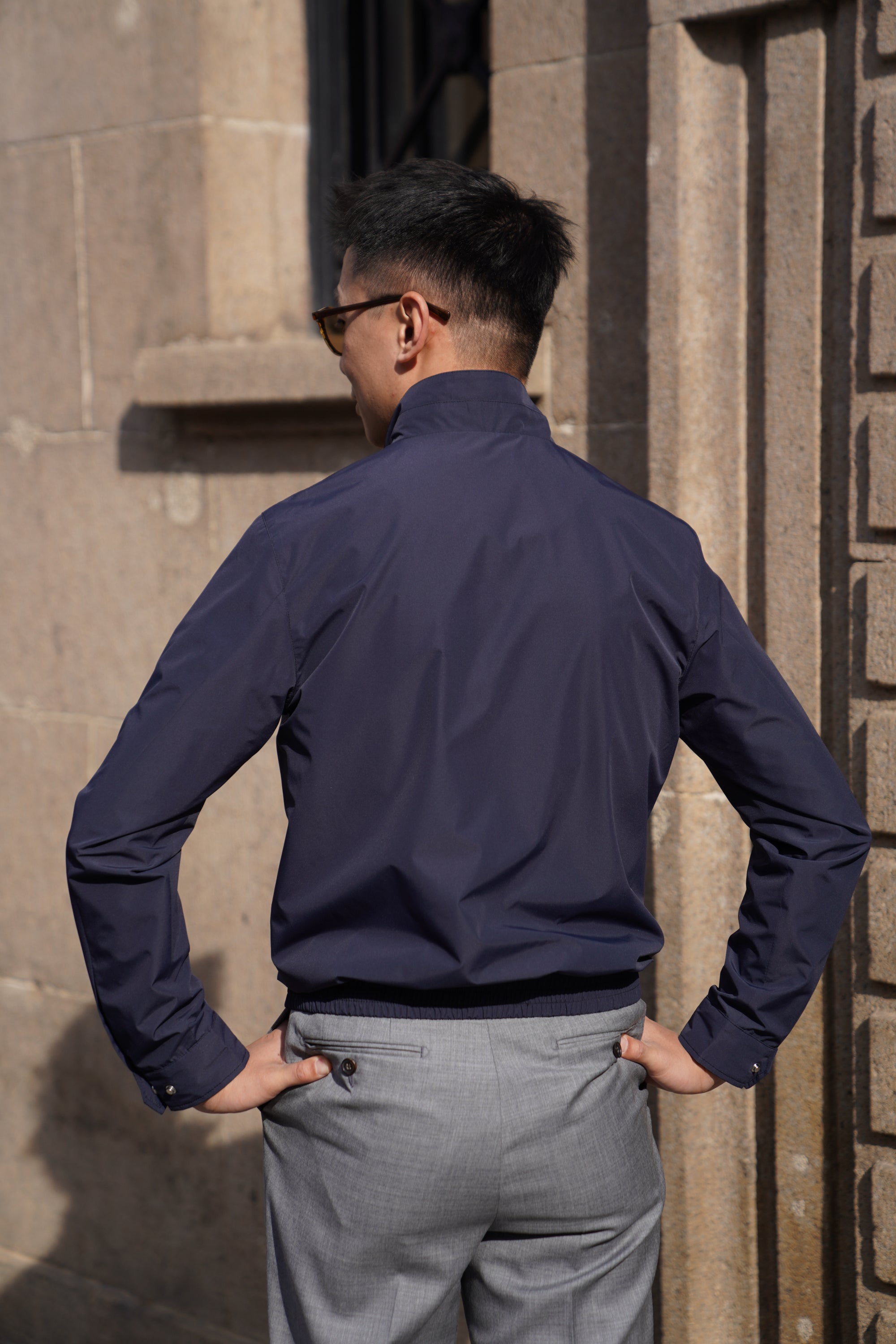 Nylon Lightweight Bomber Jacket