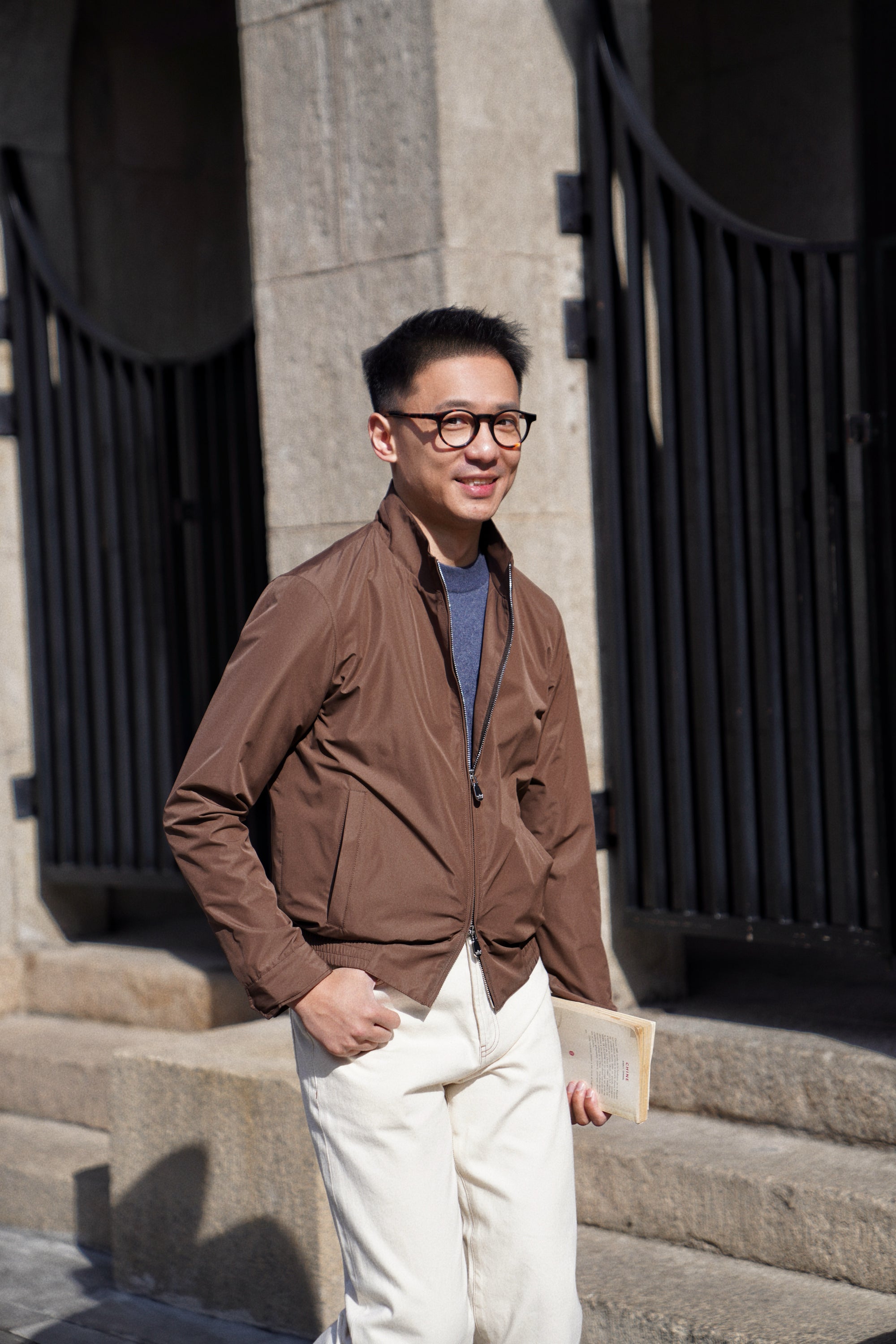 Nylon Lightweight Bomber Jacket