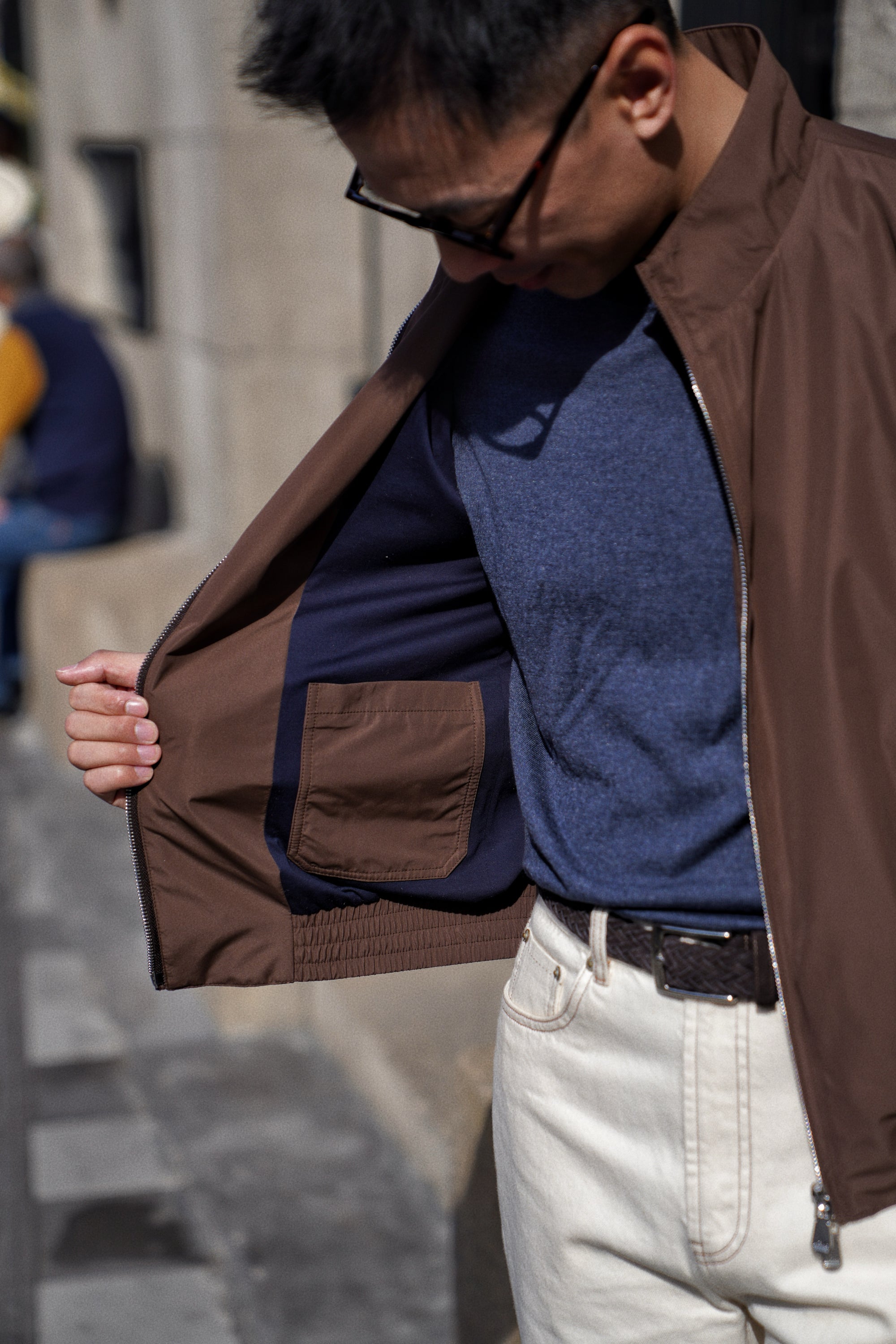 Nylon Lightweight Bomber Jacket