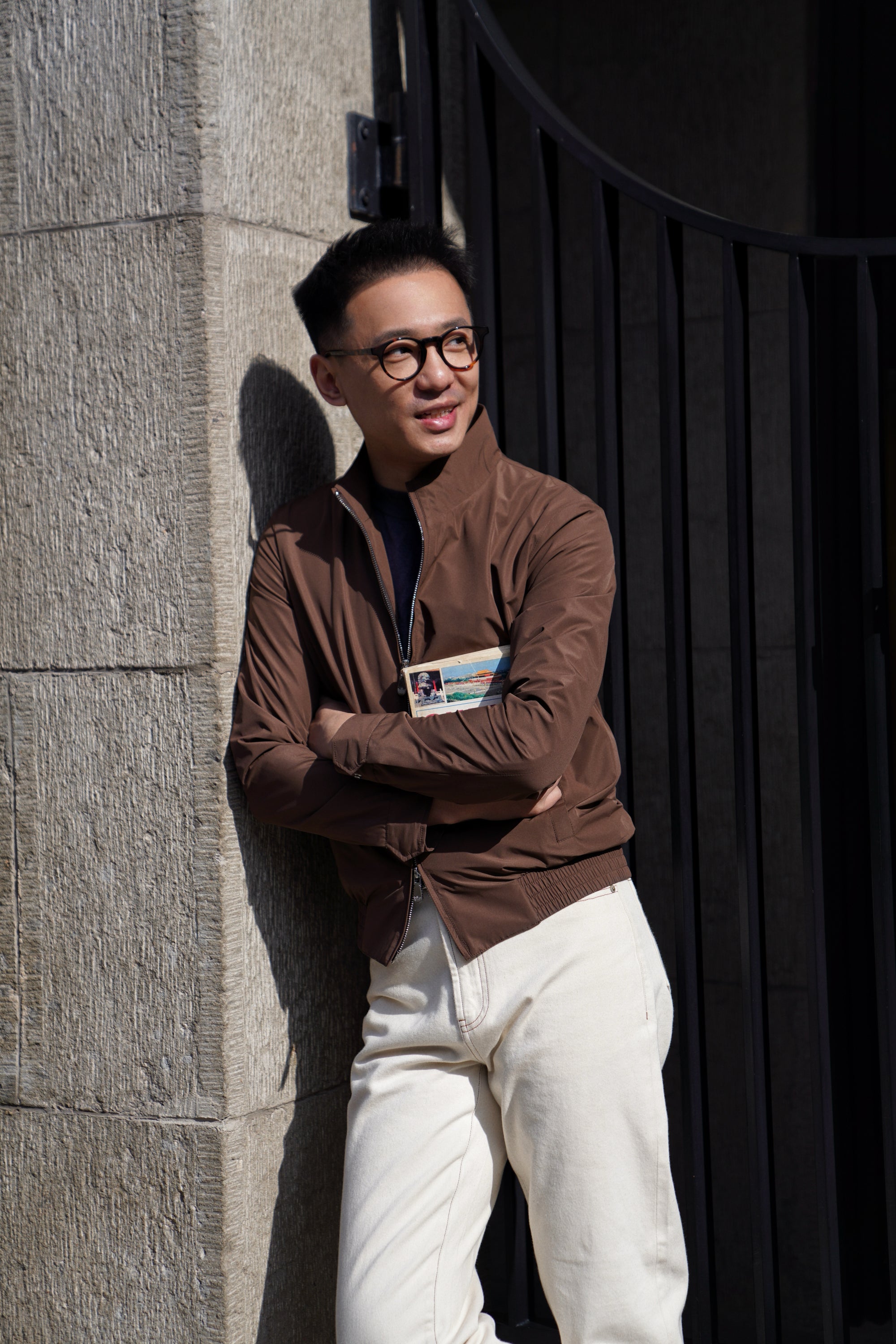 Nylon Lightweight Bomber Jacket