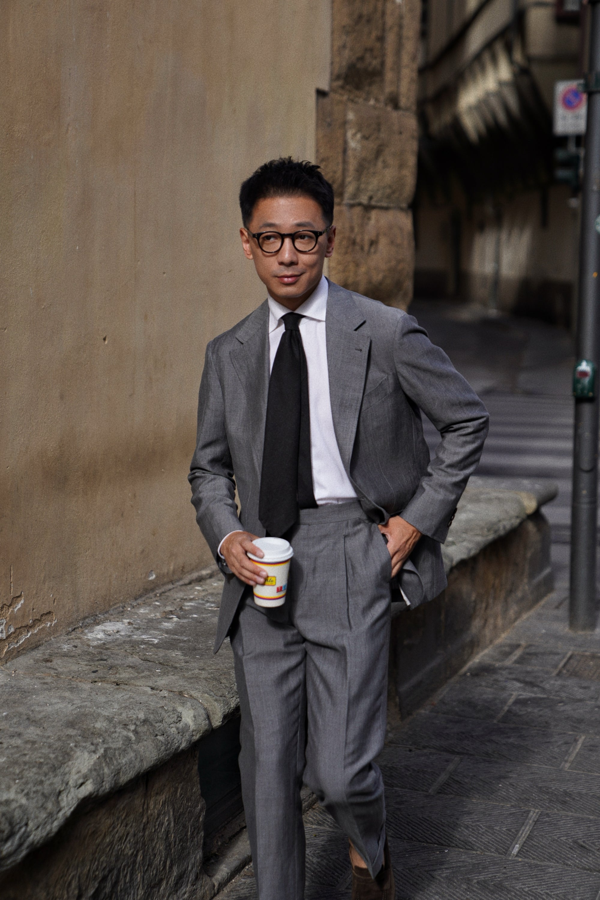 MTO Shark Grey Wool Linen Silk Suit