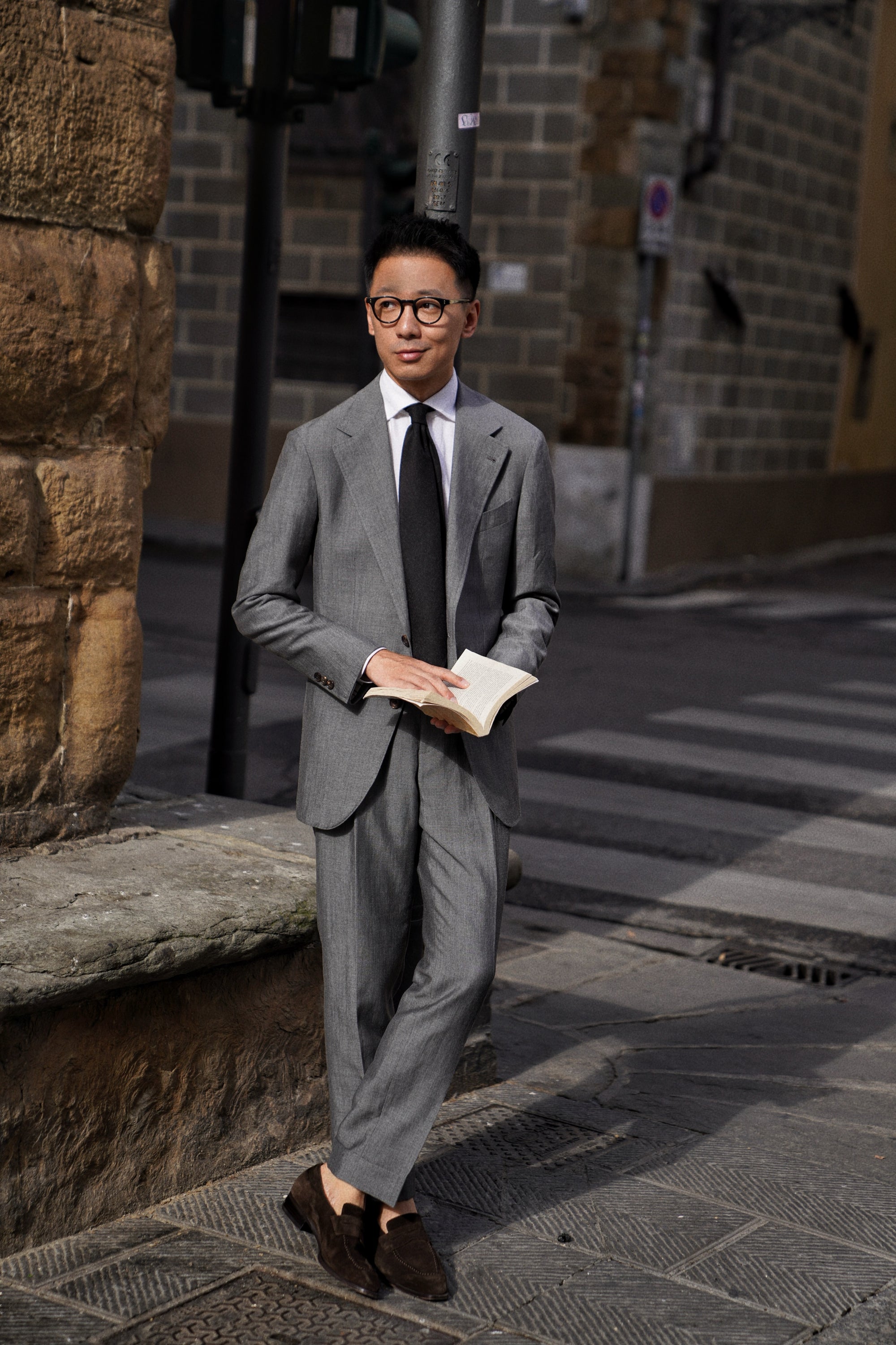 MTO Shark Grey Wool Linen Silk Suit