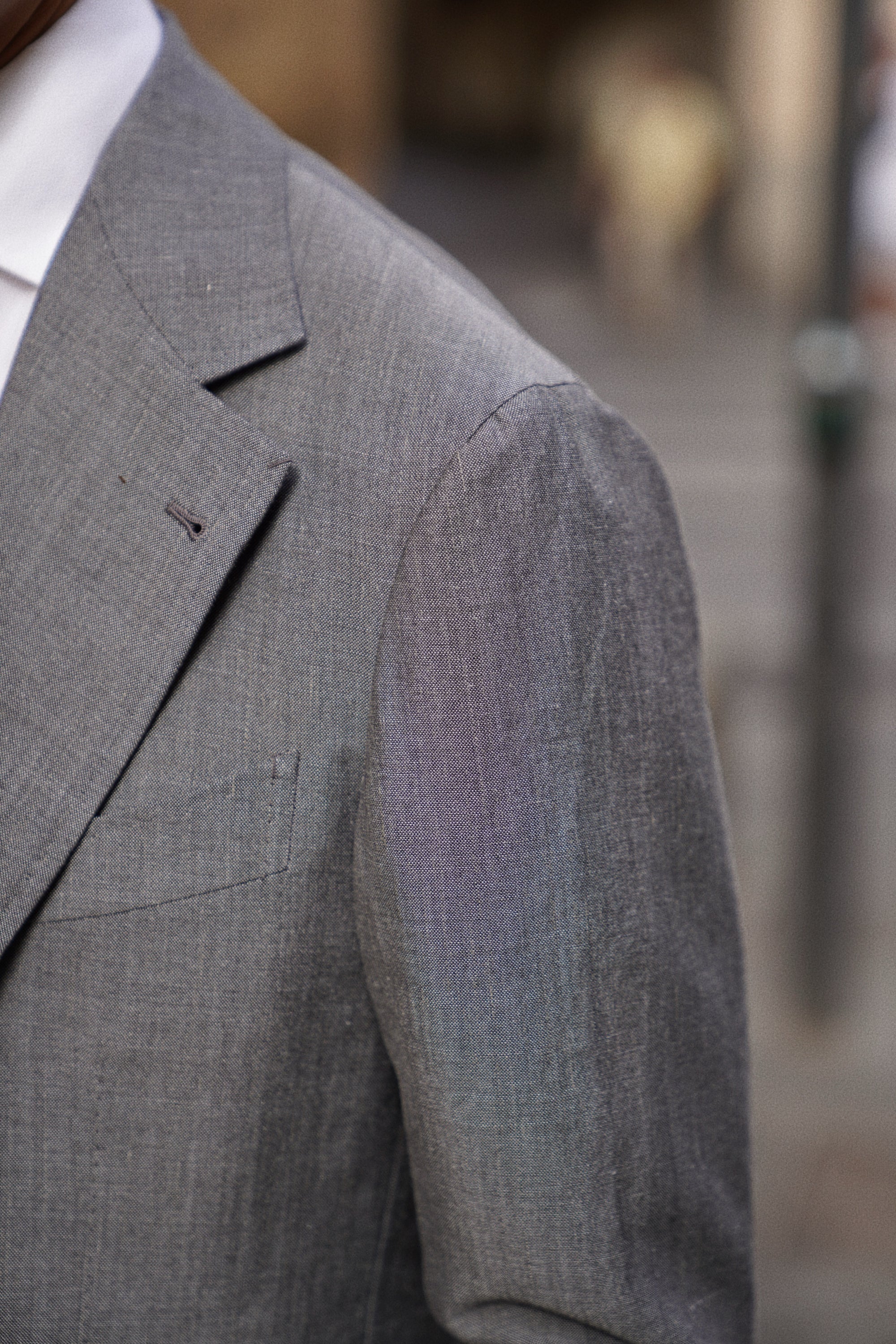 MTO Shark Grey Wool Linen Silk Suit