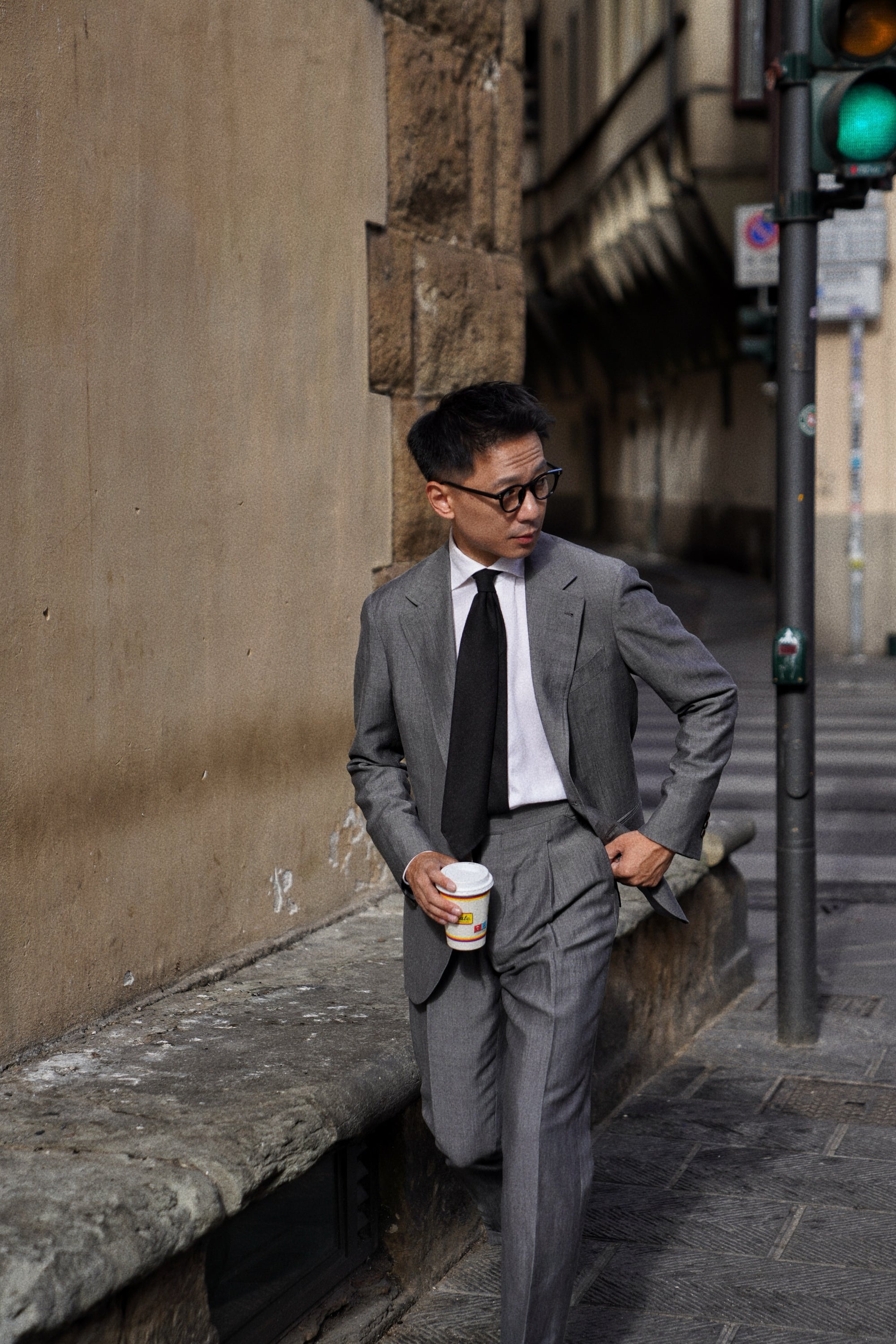 MTO Shark Grey Wool Linen Silk Suit