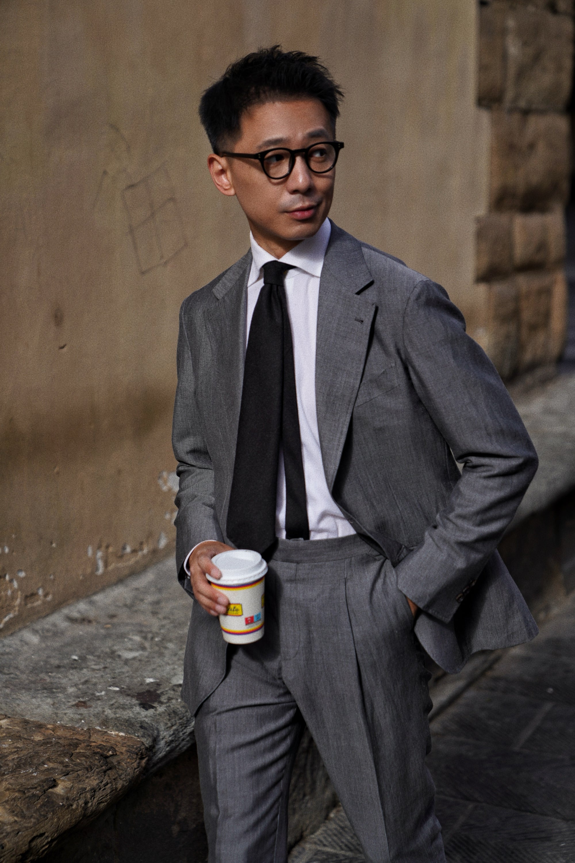 MTO Shark Grey Wool Linen Silk Suit