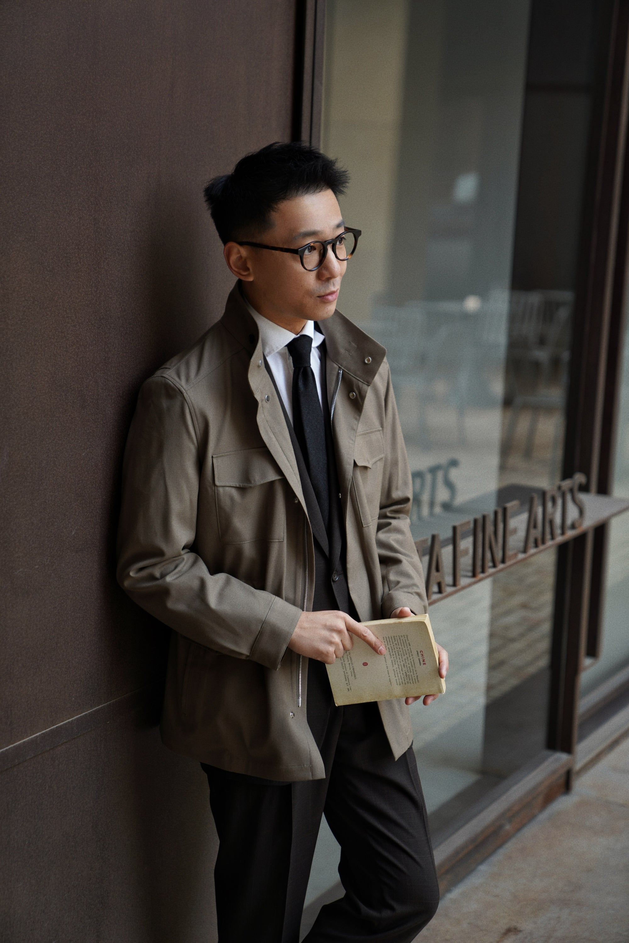 Olive Wool Silk M65 Jacket #266