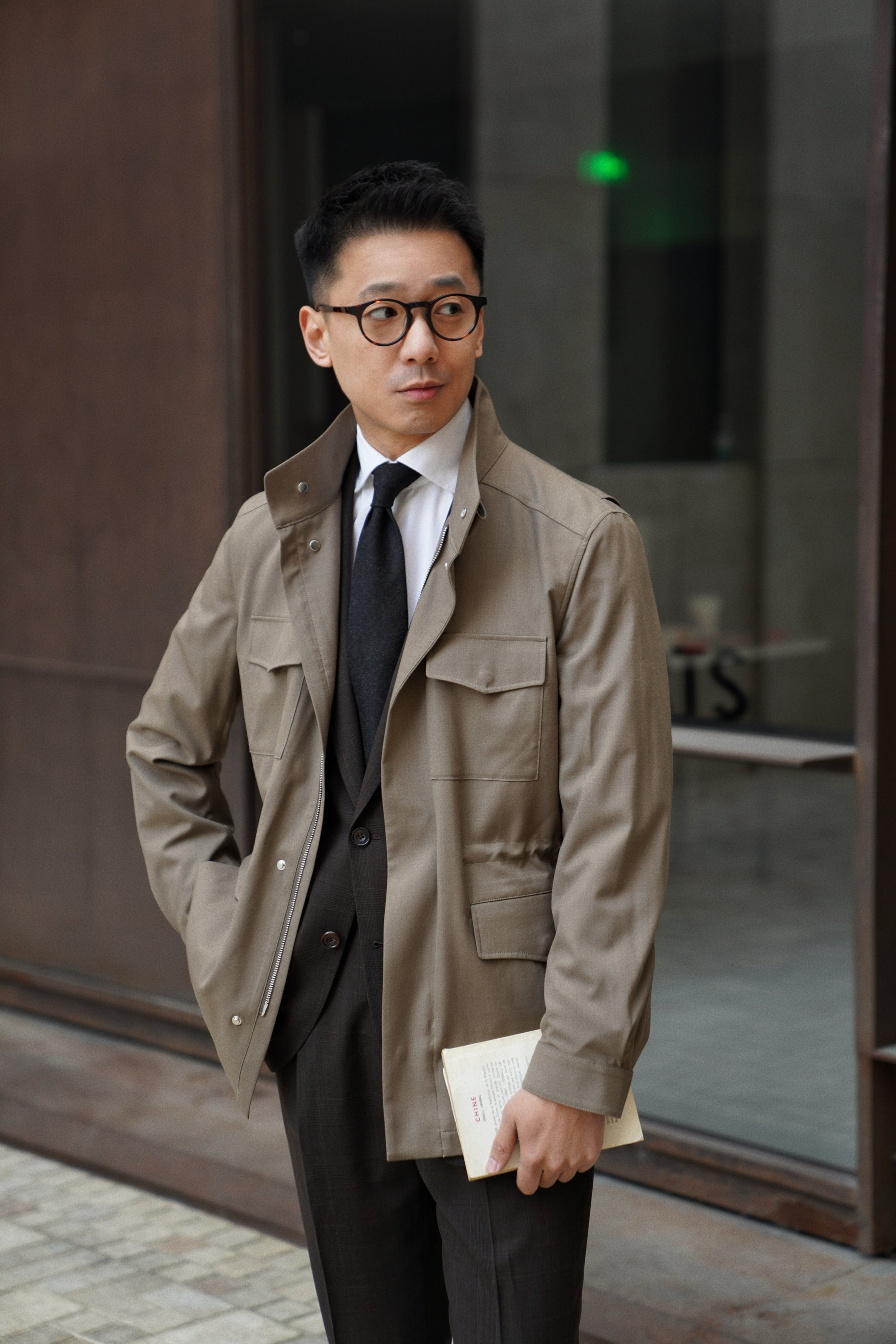 Olive Wool Silk M65 Jacket #266