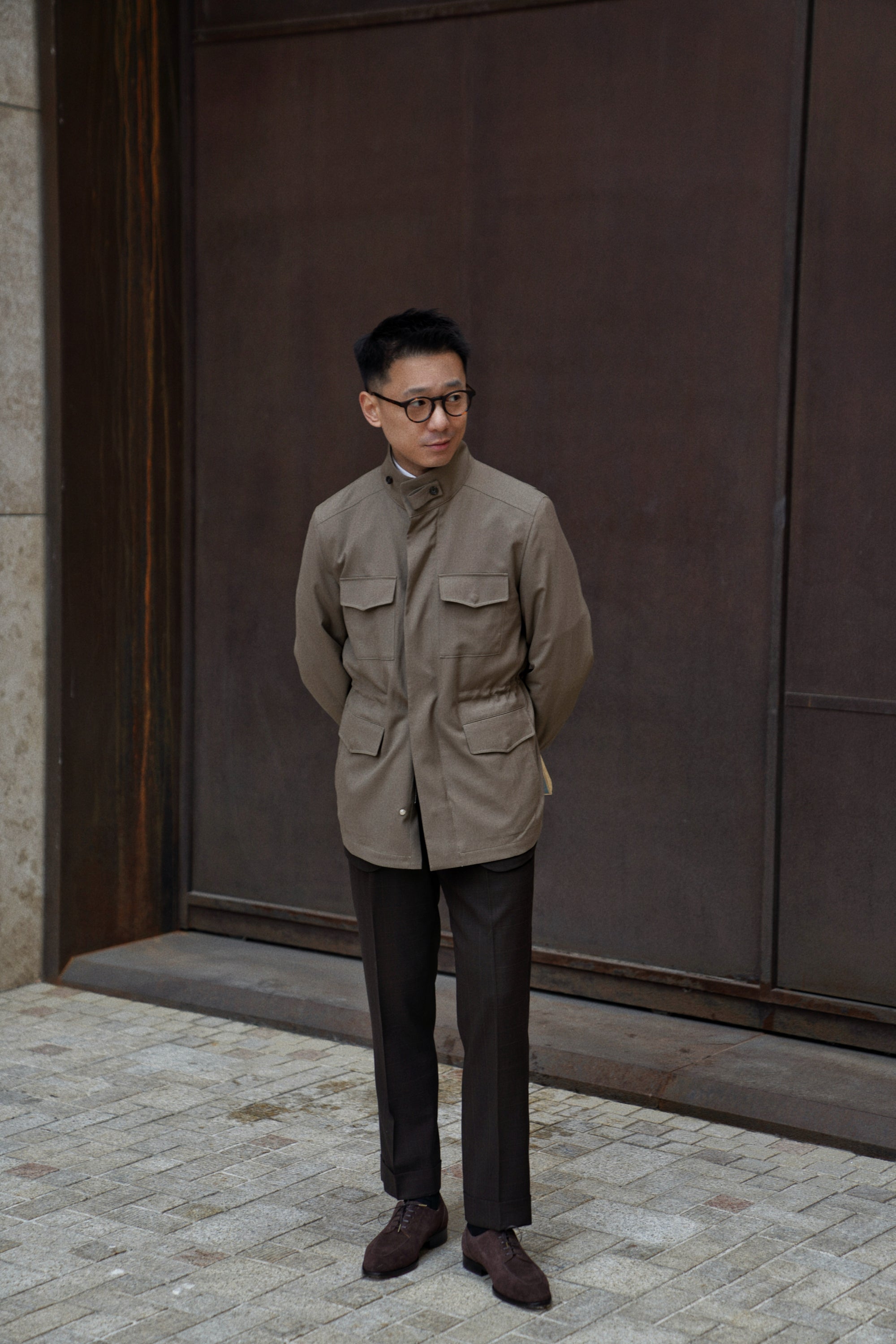 Olive Wool Silk M65 Jacket #266