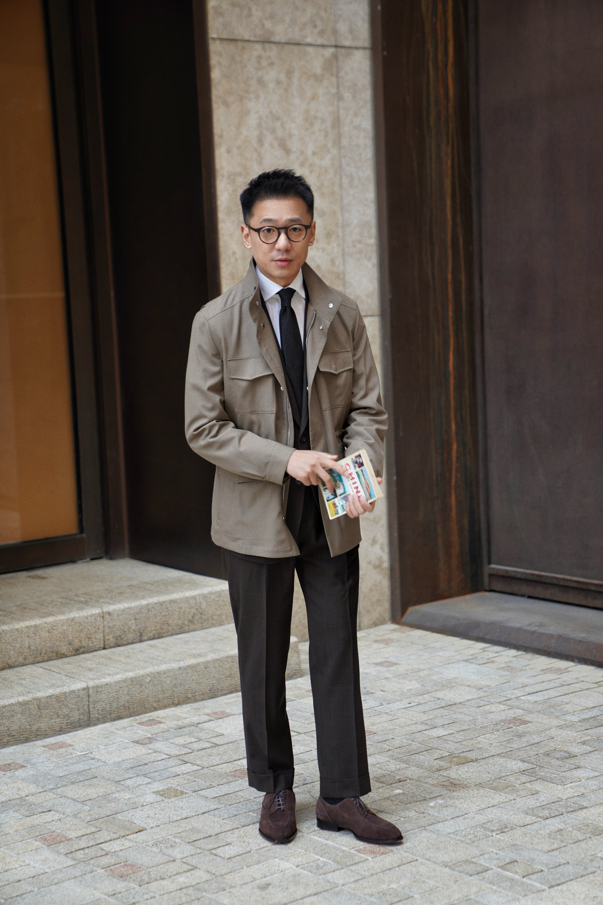 Olive Wool Silk M65 Jacket #266