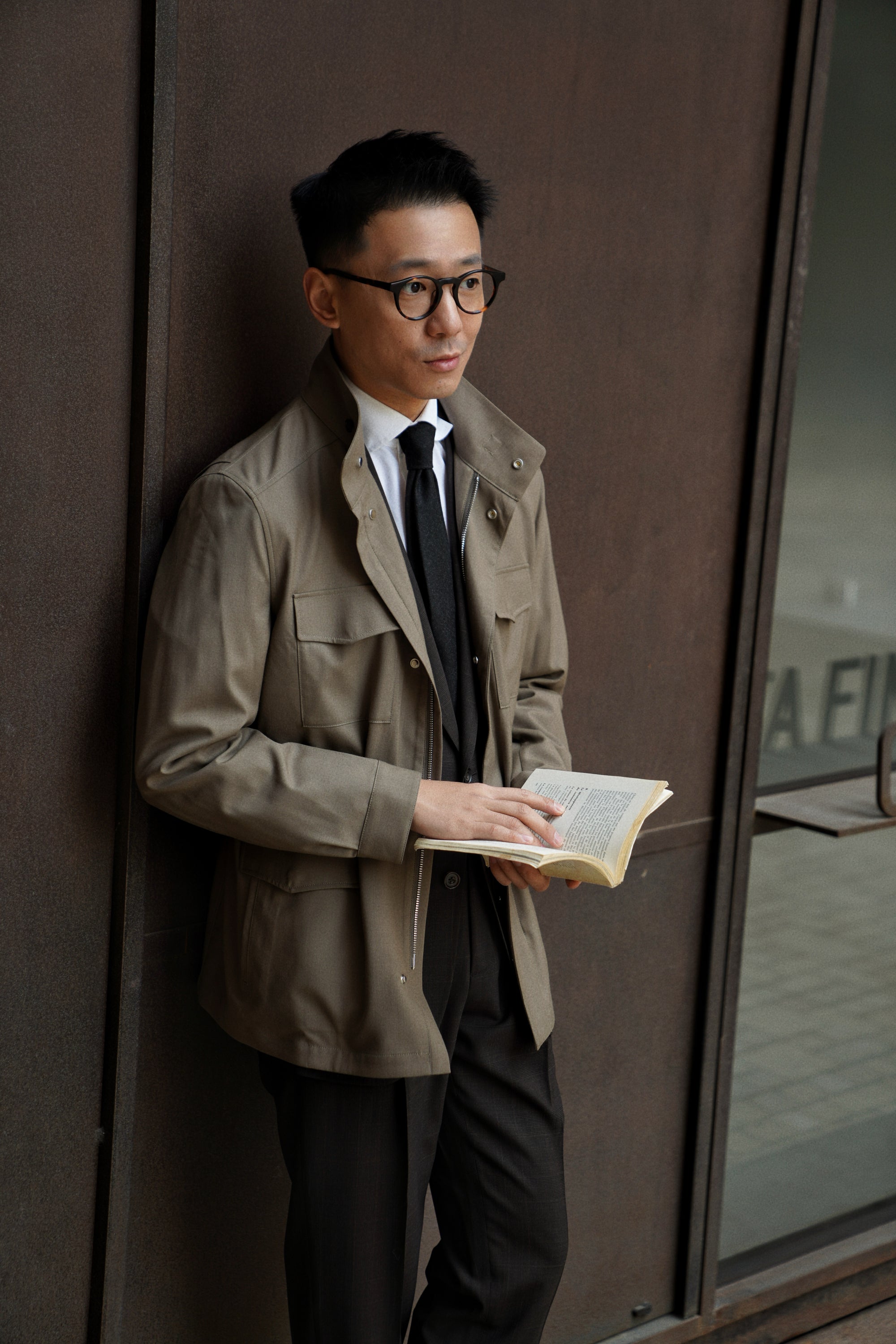 Olive Wool Silk M65 Jacket #266
