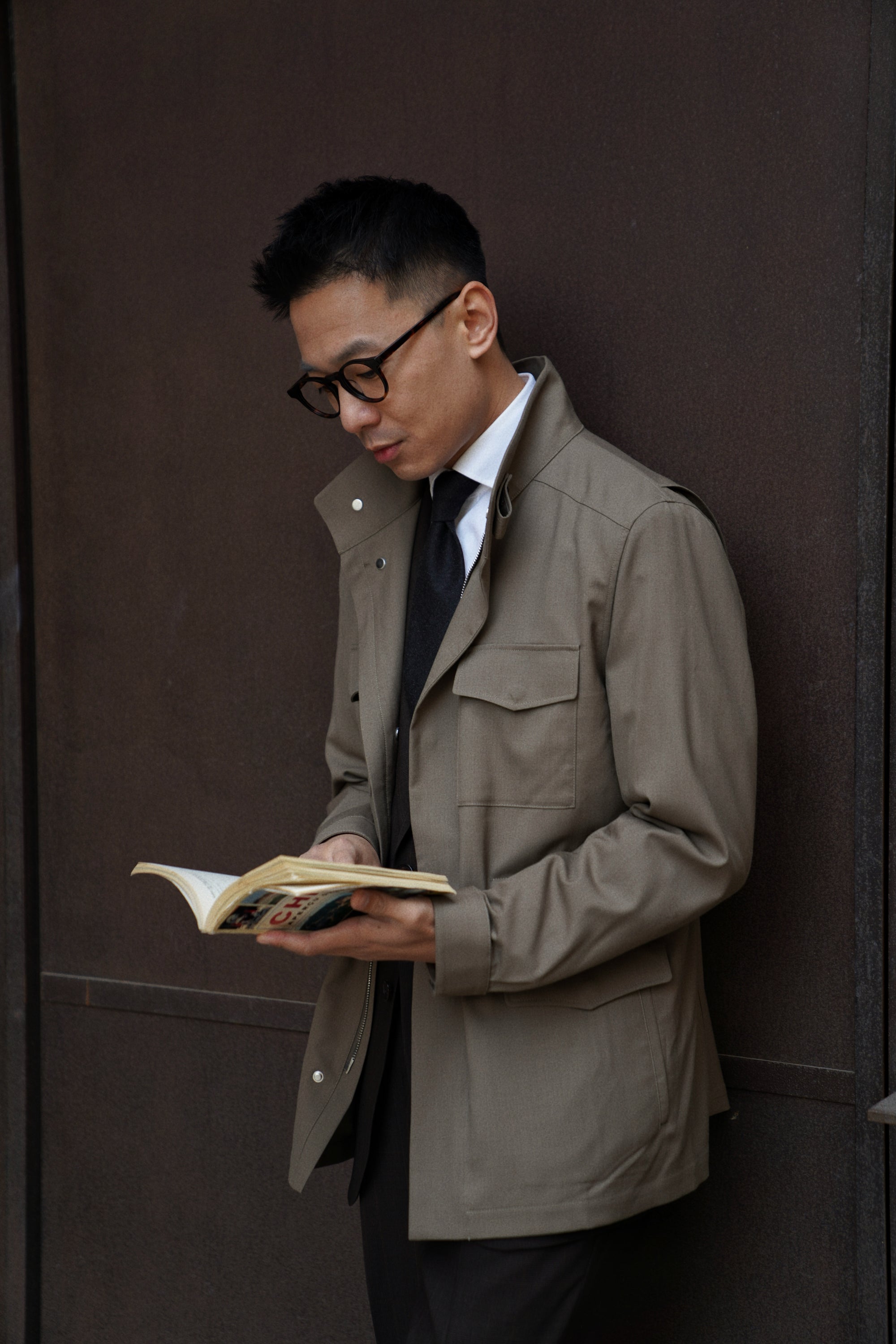 Olive Wool Silk M65 Jacket #266