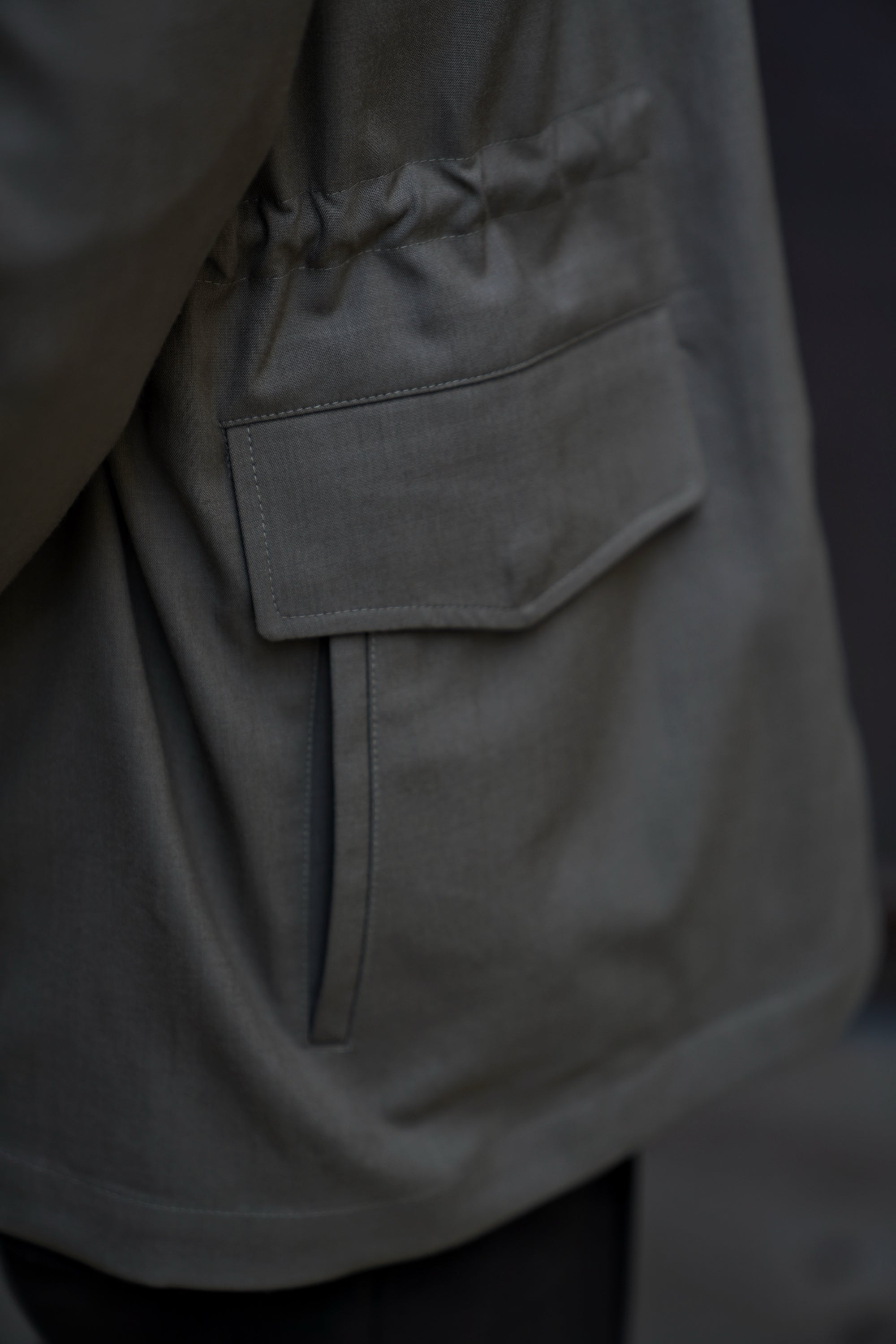 Olive Wool Silk M65 Jacket #266