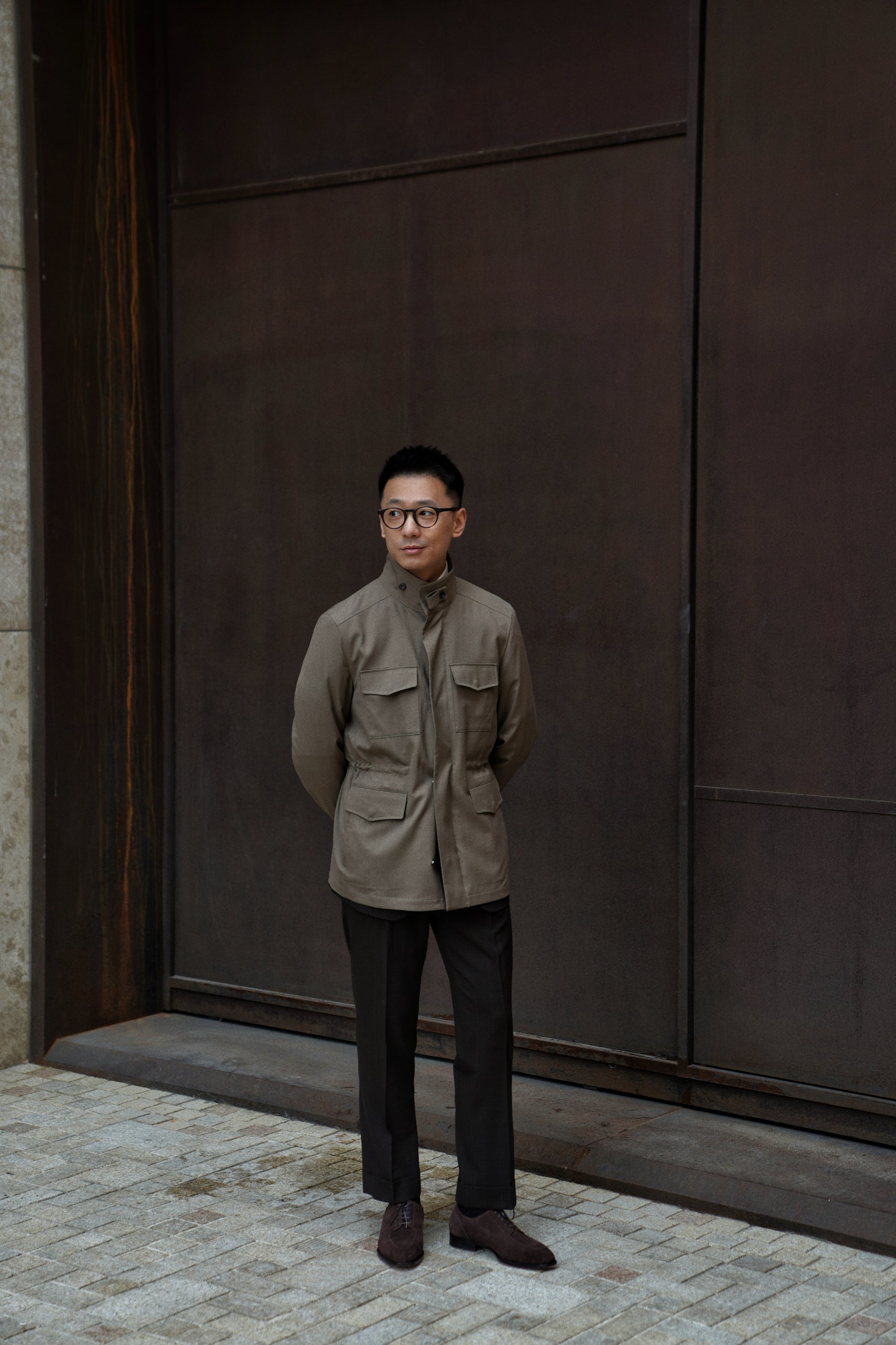 Olive Wool Silk M65 Jacket #266