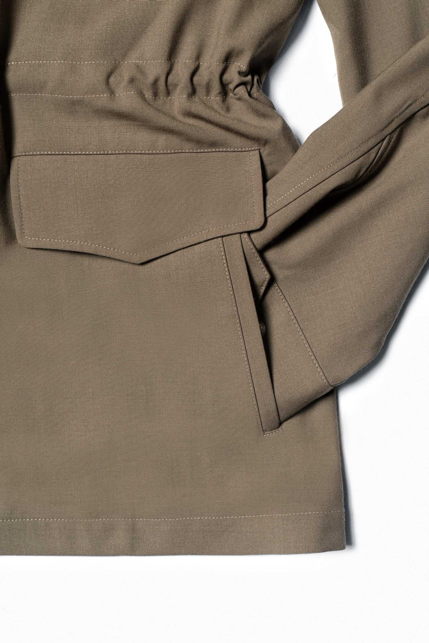 Olive Wool Silk M65 Jacket #266