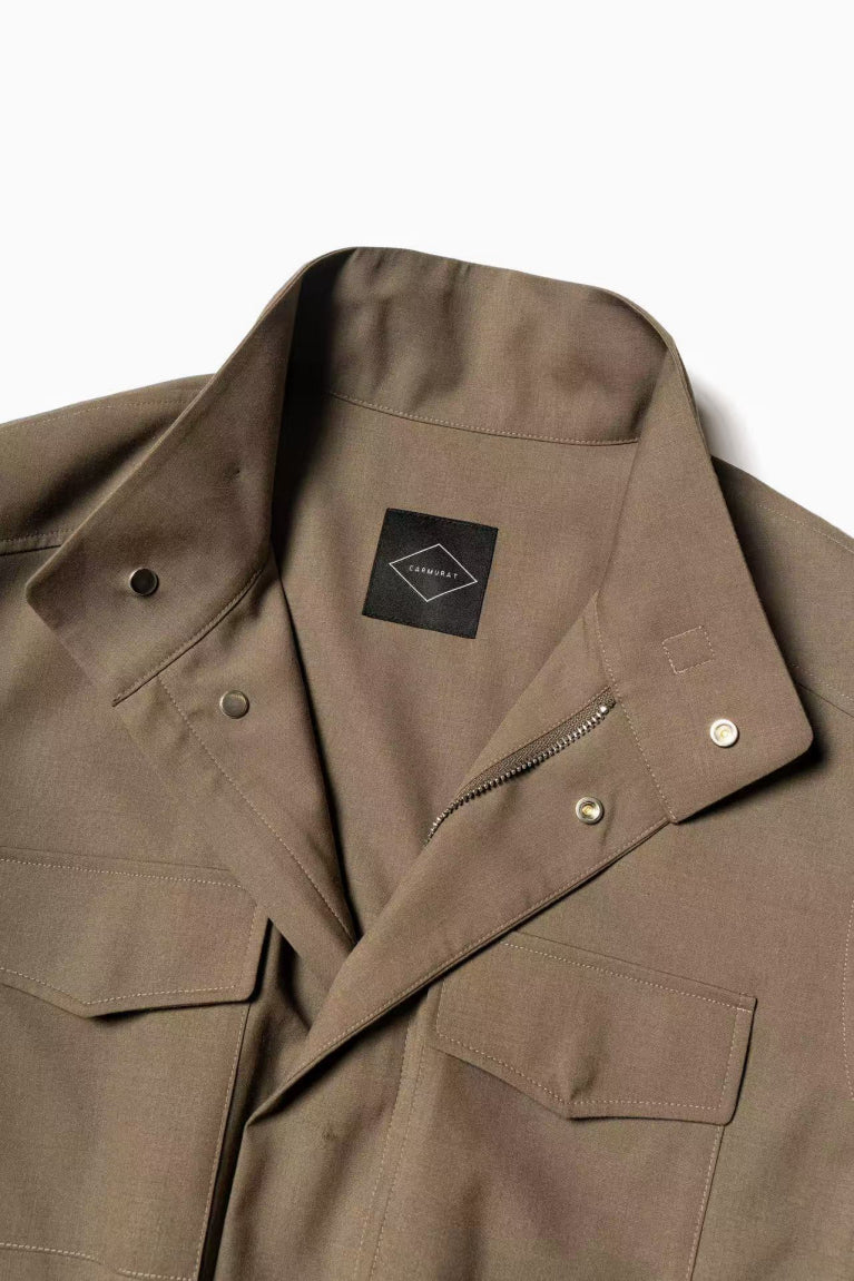 Olive Wool Silk M65 Jacket #266