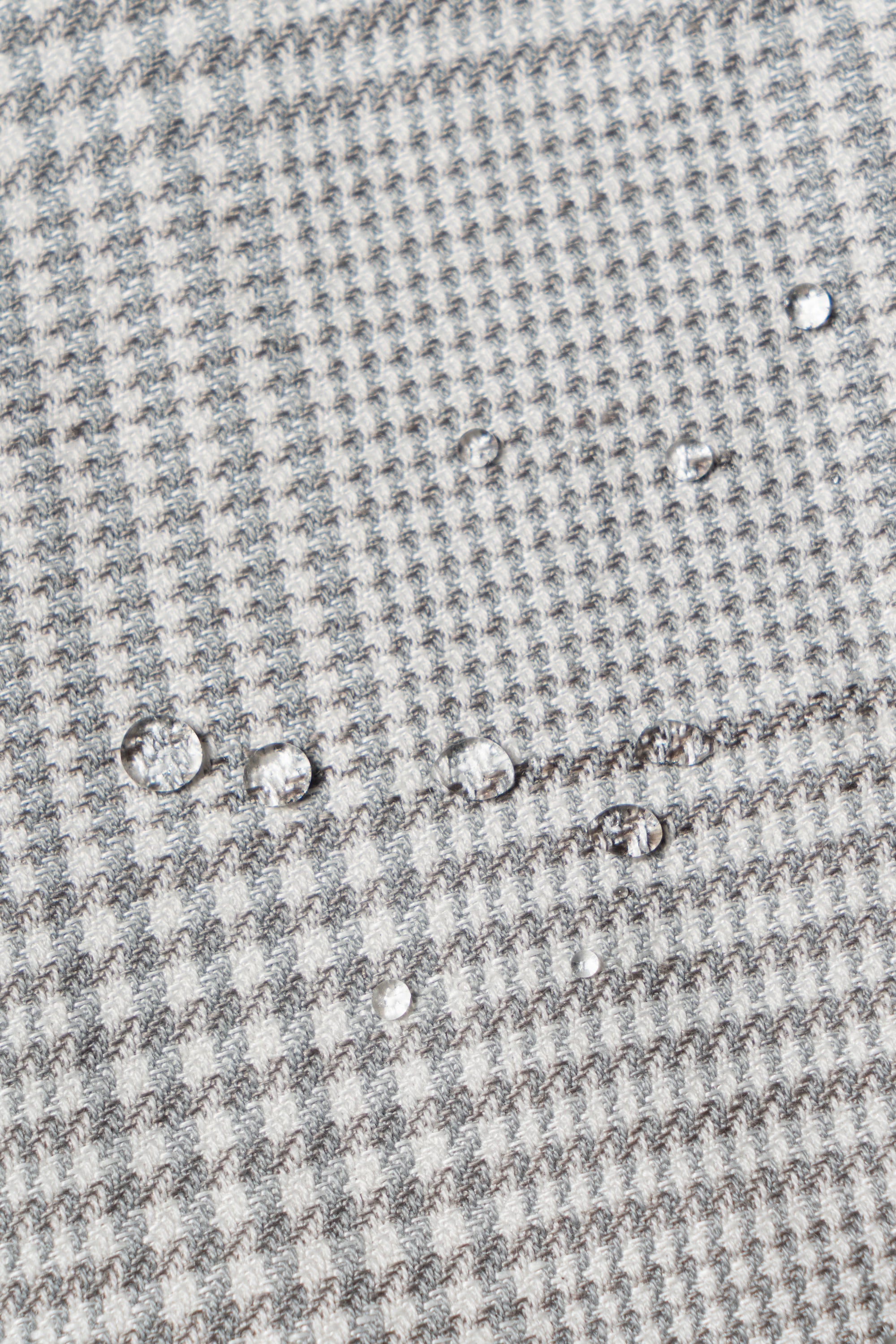 Grey Glen Check Silk Linen Cotton Mandarin Jacket