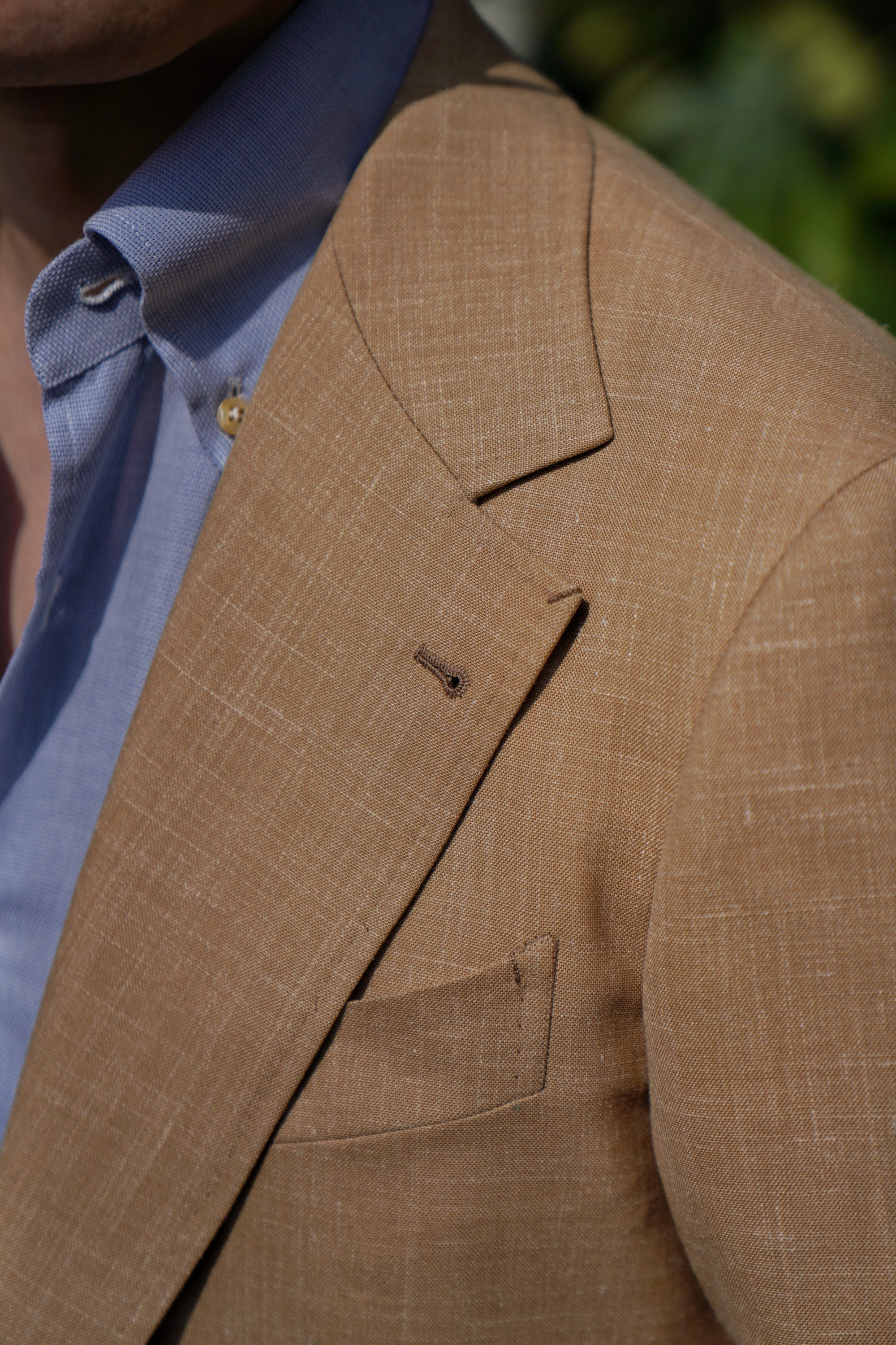 MTO Apricot Silk Linen Wool Jacket #767