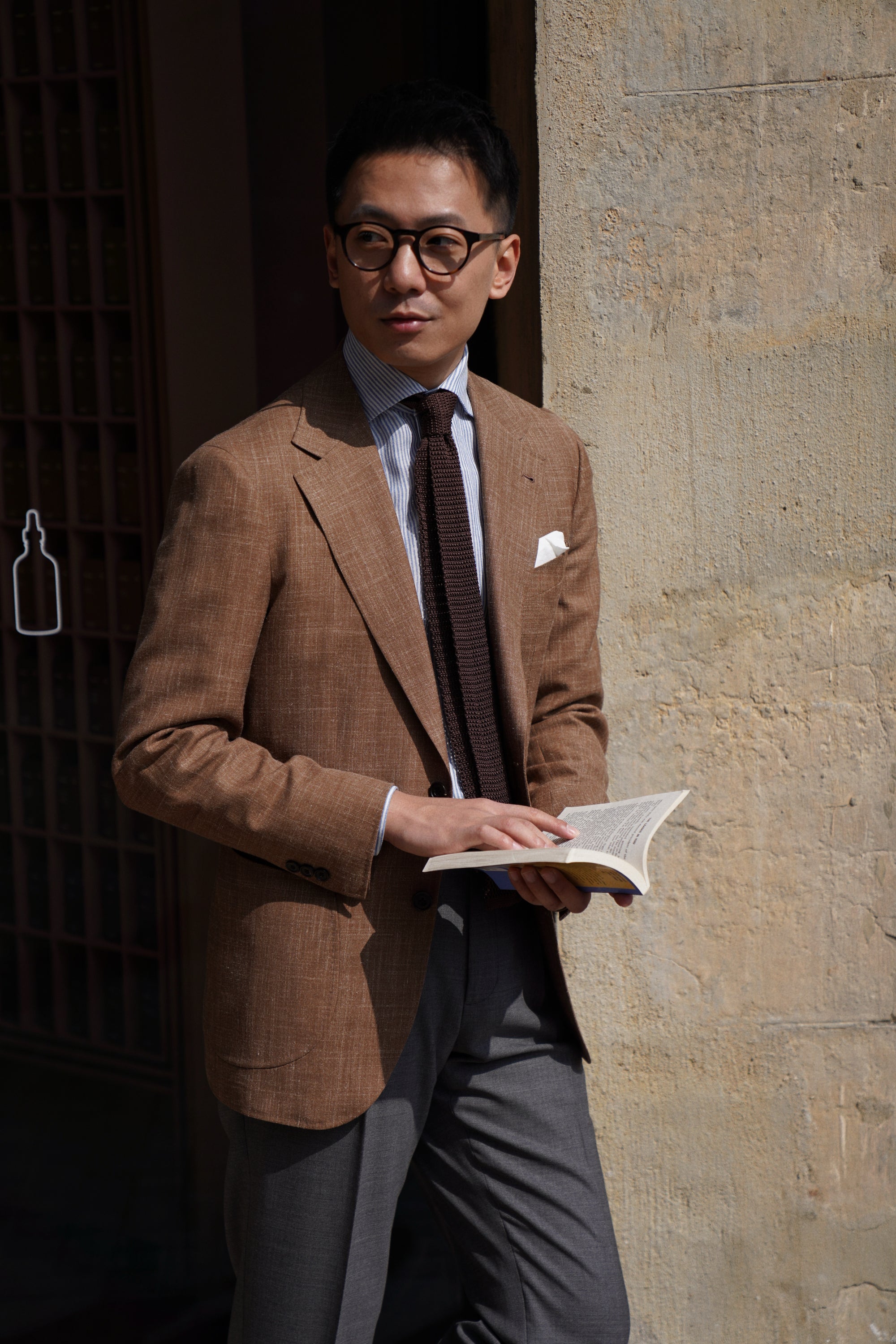 MTO Tangerine Silk Linen Wool Jacket #766