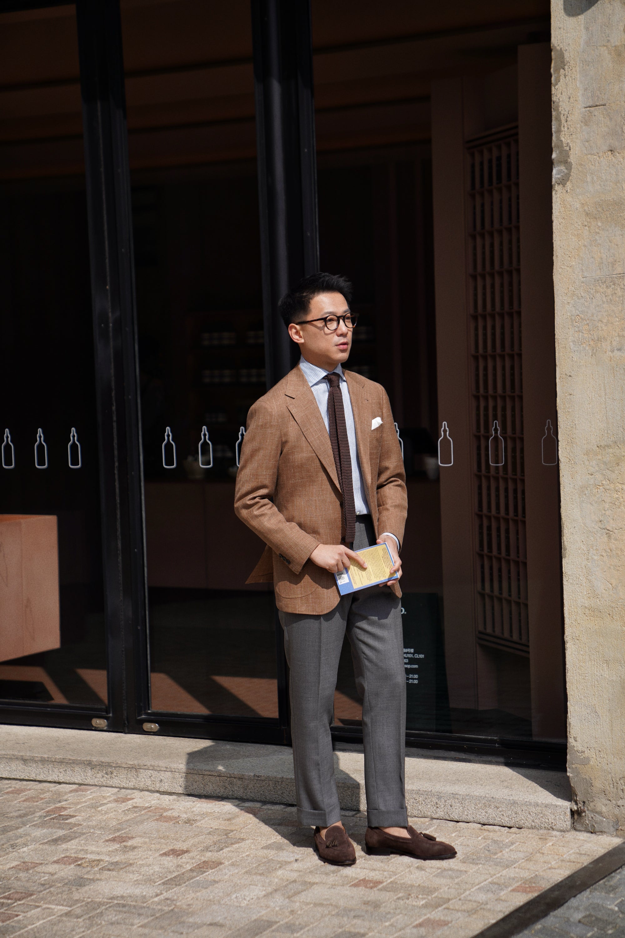 MTO Tangerine Silk Linen Wool Jacket #766
