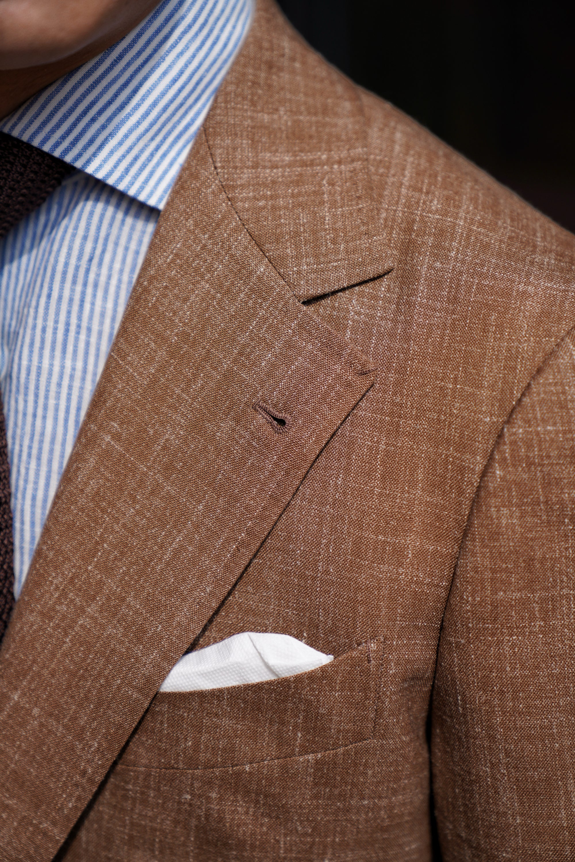 MTO Tangerine Silk Linen Wool Jacket #766