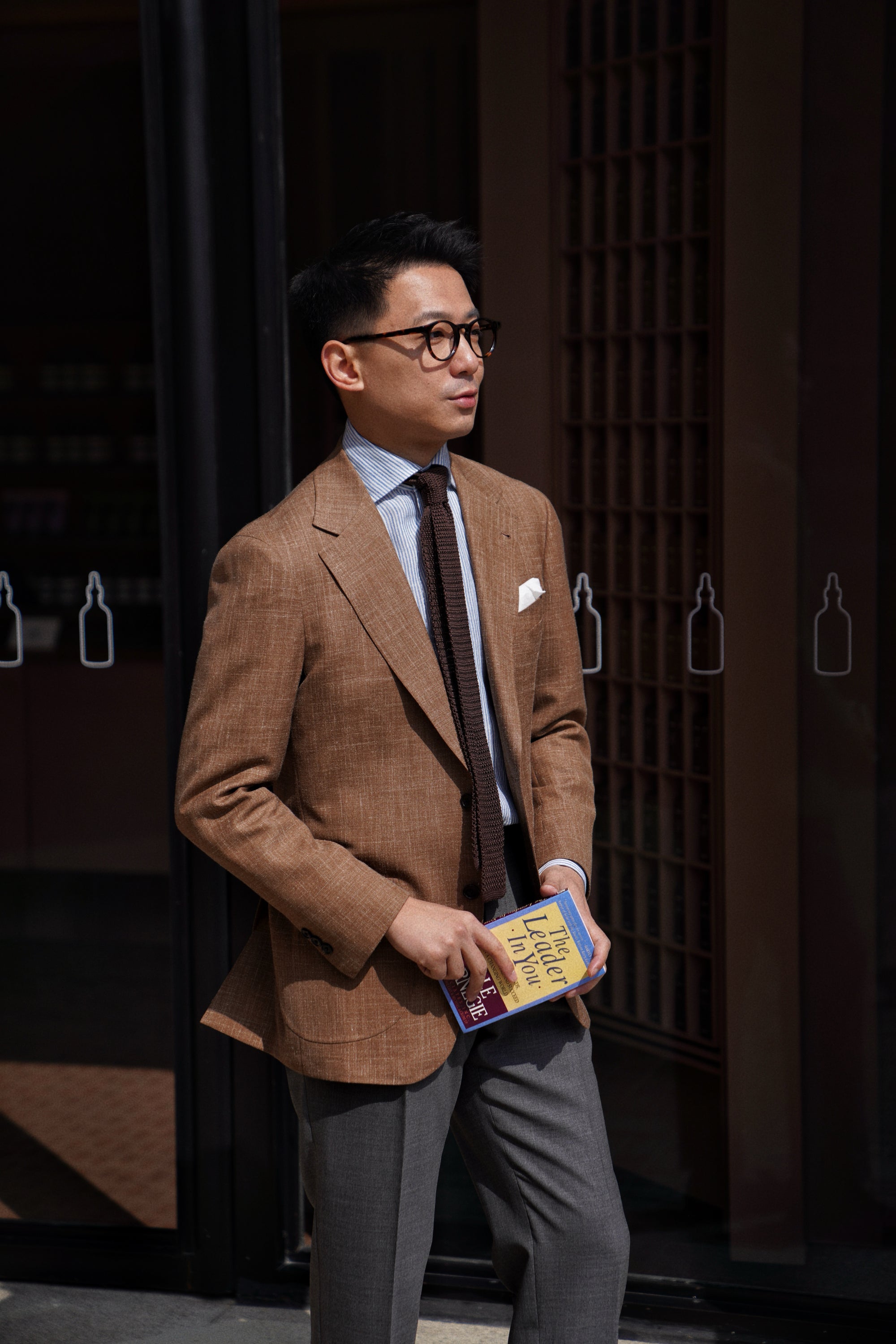 MTO Tangerine Silk Linen Wool Jacket #766