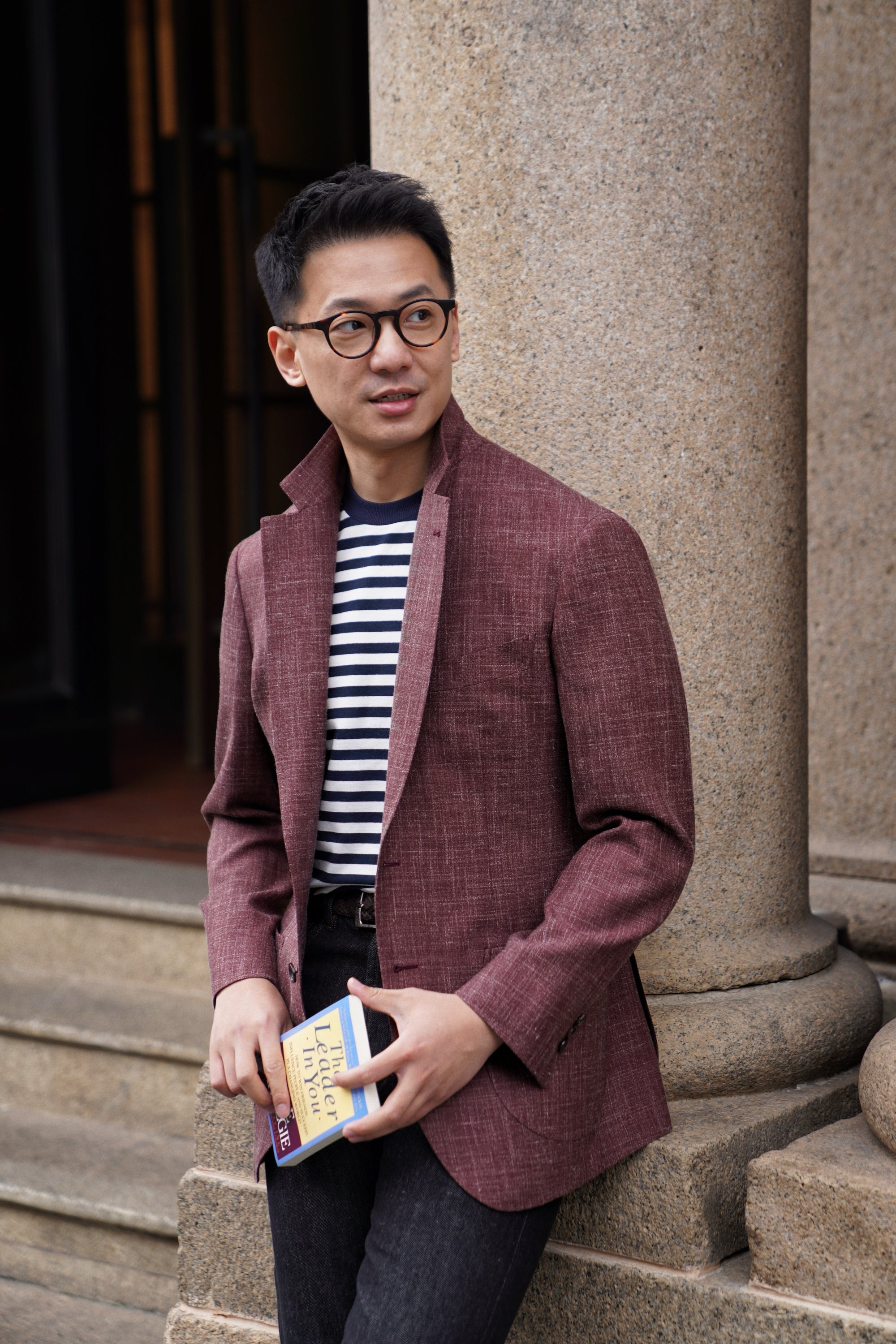 MTO Rust Silk Linen Wool Jacket #768