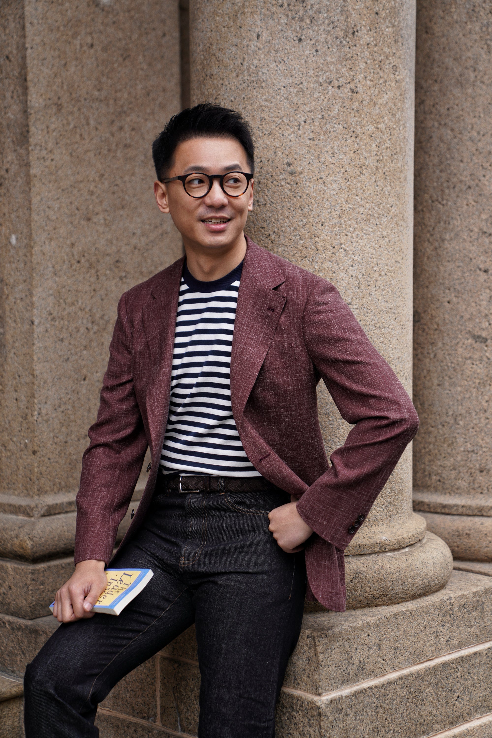 MTO Rust Silk Linen Wool Jacket #768