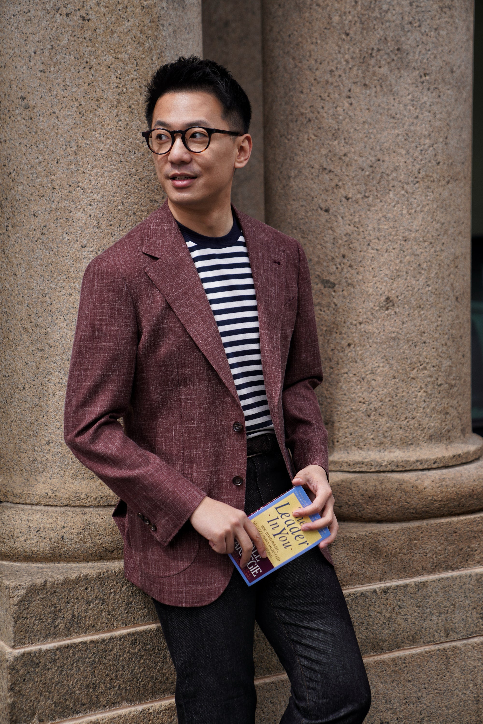 MTO Rust Silk Linen Wool Jacket #768